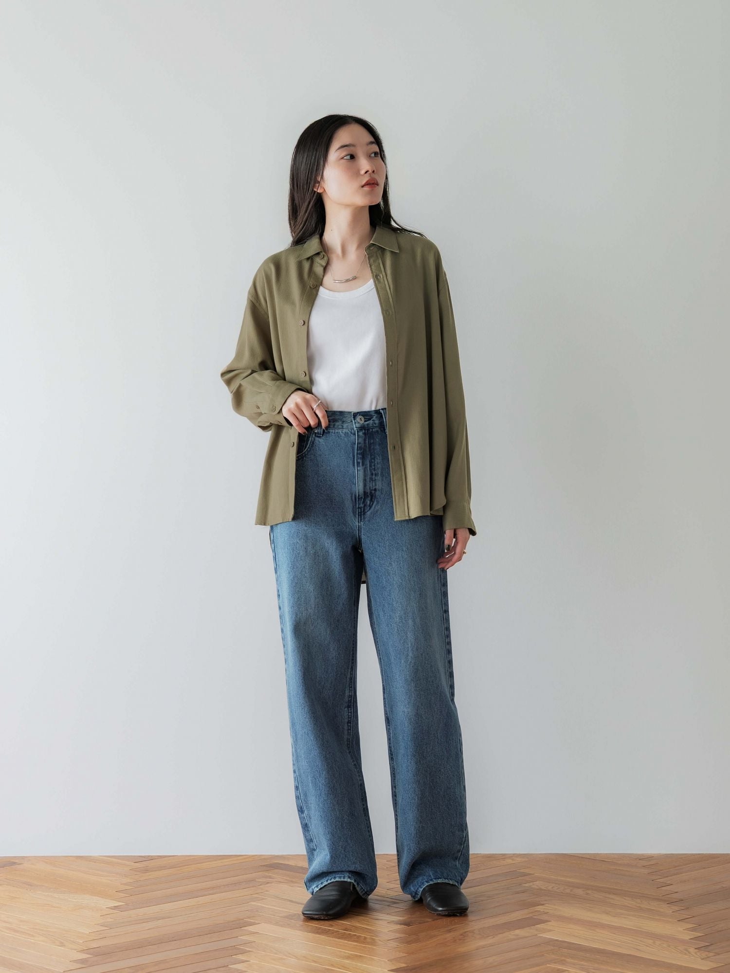 crewre online store / テンセルコットンピケミニマルシャツ crewre online store / テンセルコットンピケミニマルシャツ