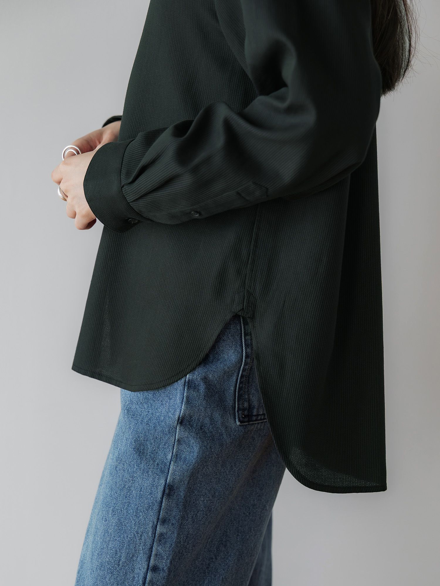 crewre online store / テンセルコットンピケミニマルシャツ