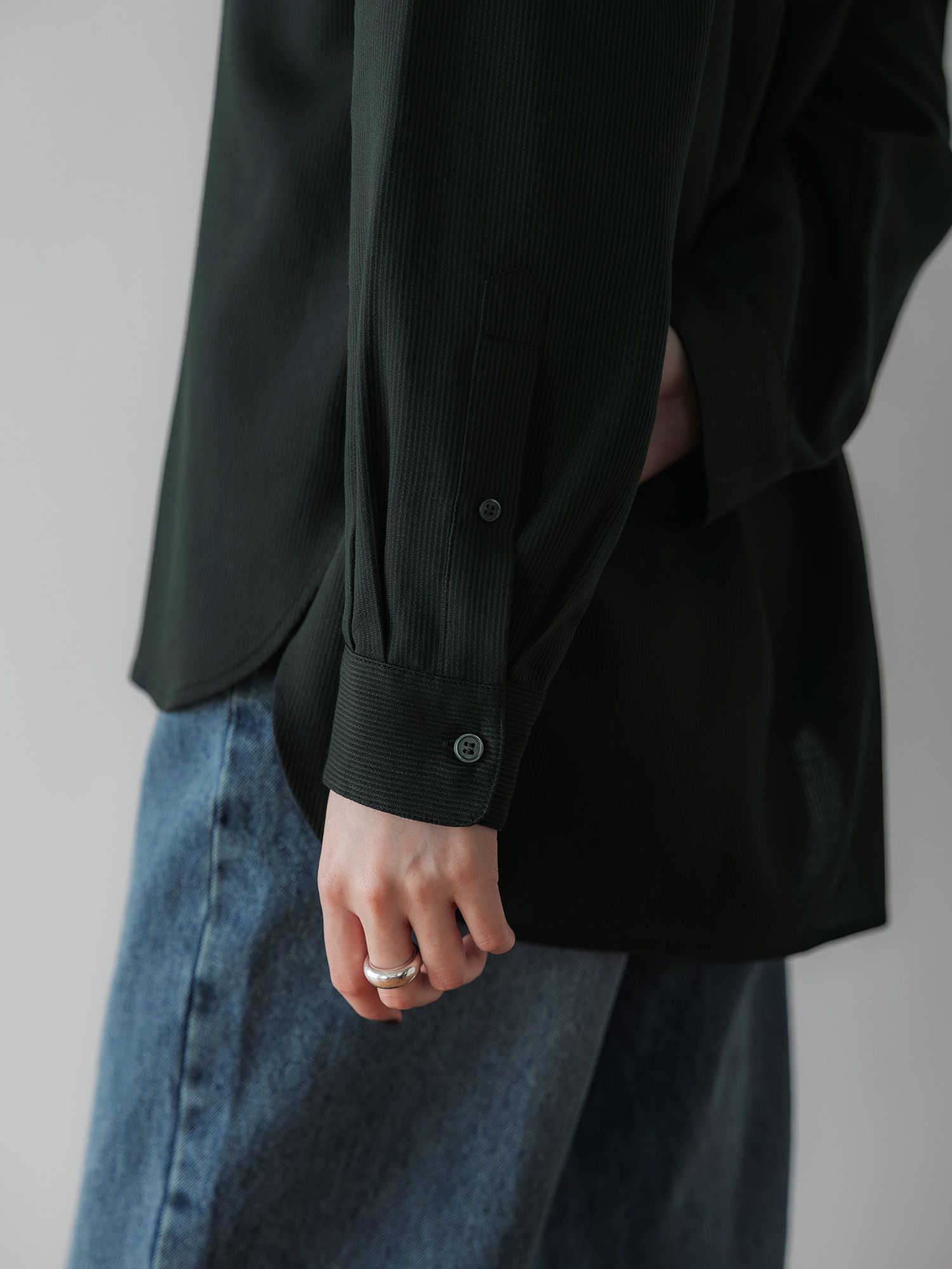 crewre online store / テンセルコットンピケミニマルシャツ