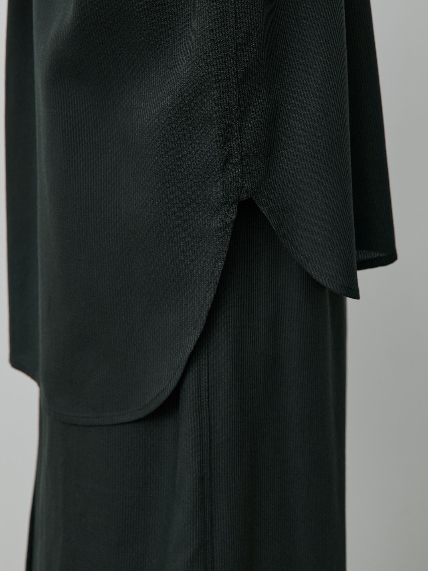 テンセルコットンピケミニマルシャツ