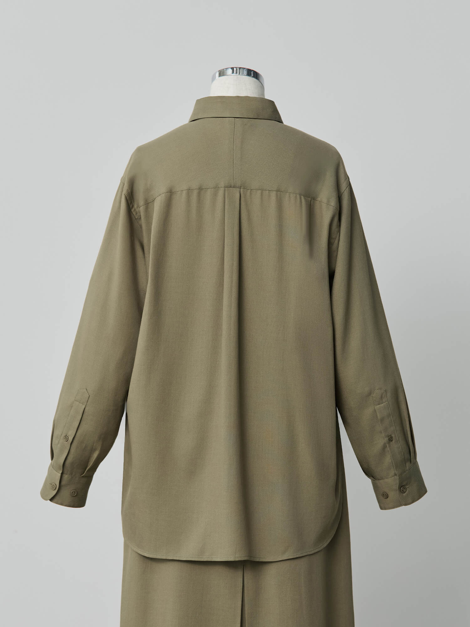 テンセルコットンピケミニマルシャツ