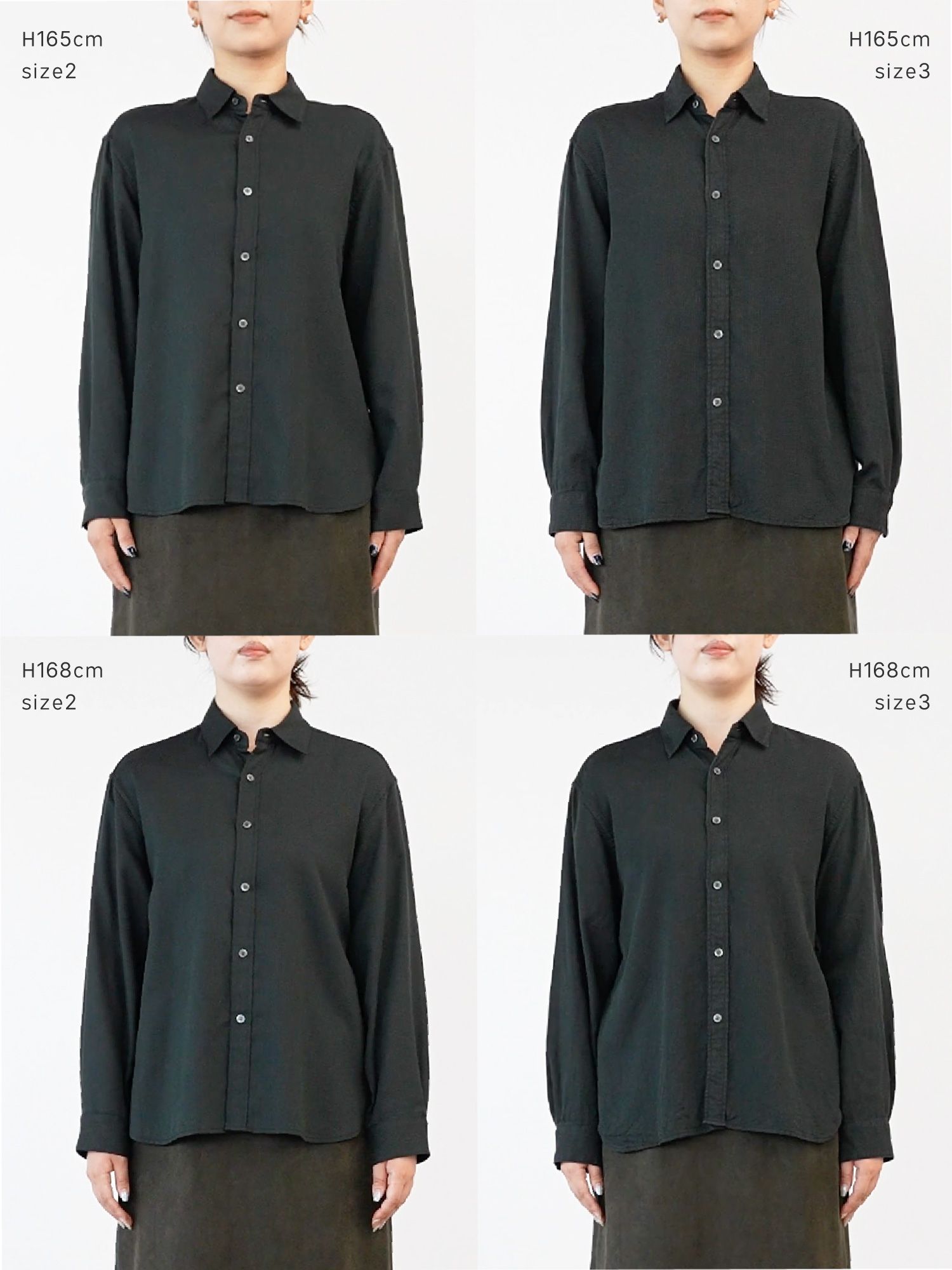 テンセルコットンピケミニマルシャツ