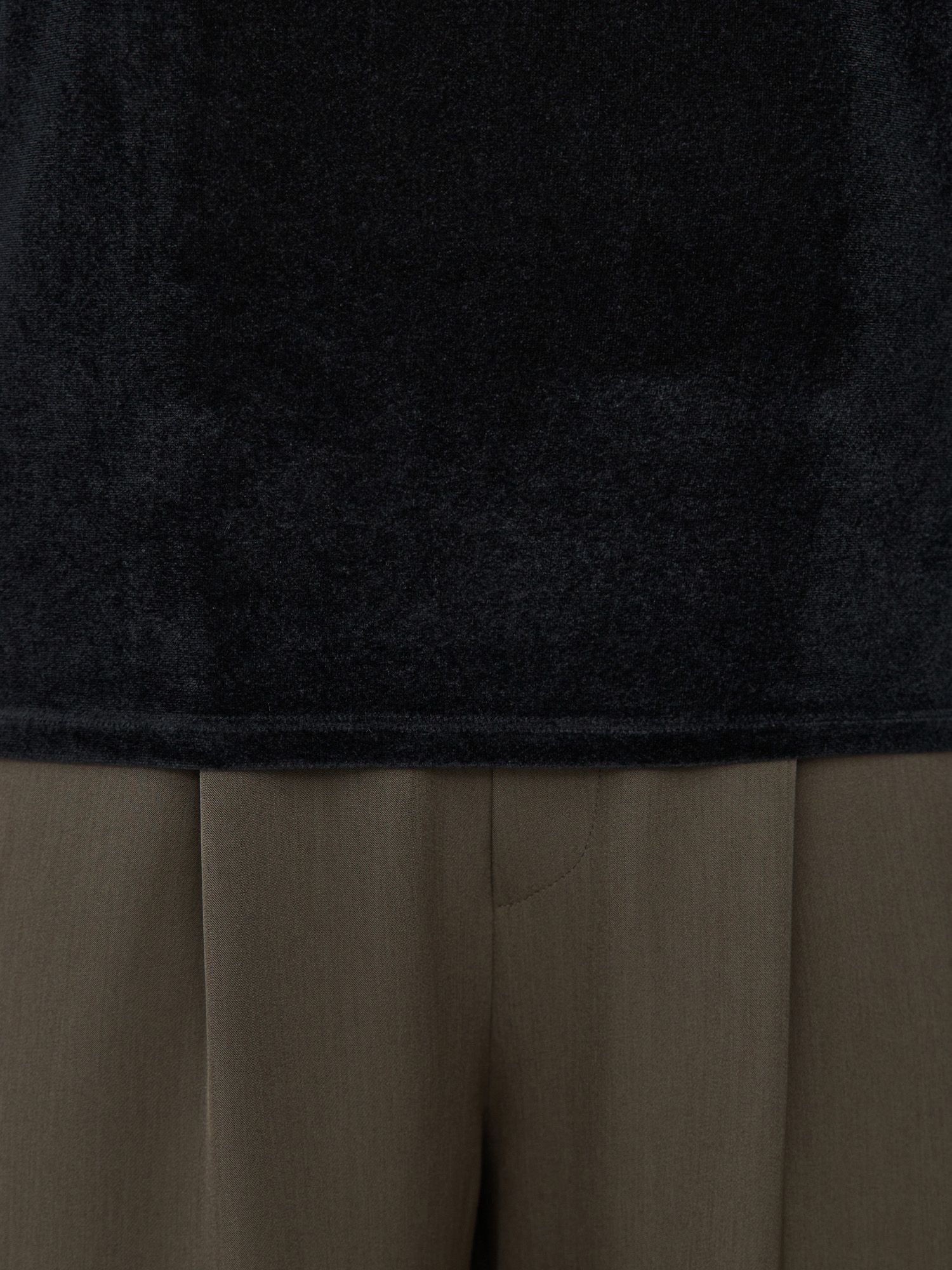 シアーベロアクルーネックT