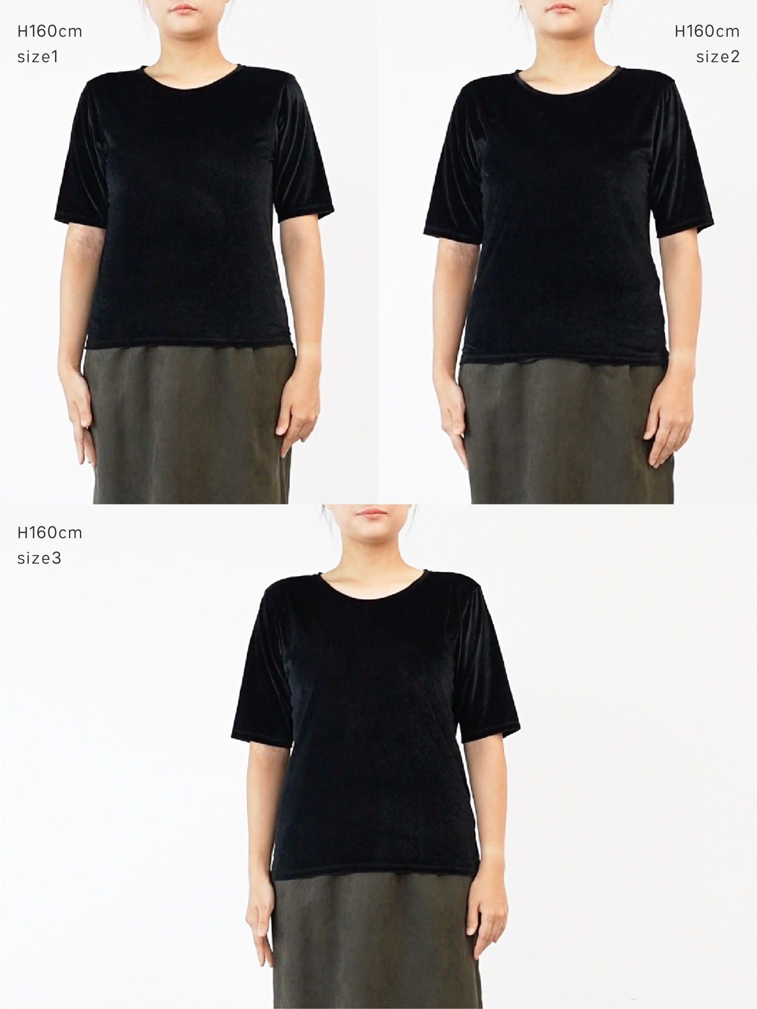 シアーベロアクルーネックT