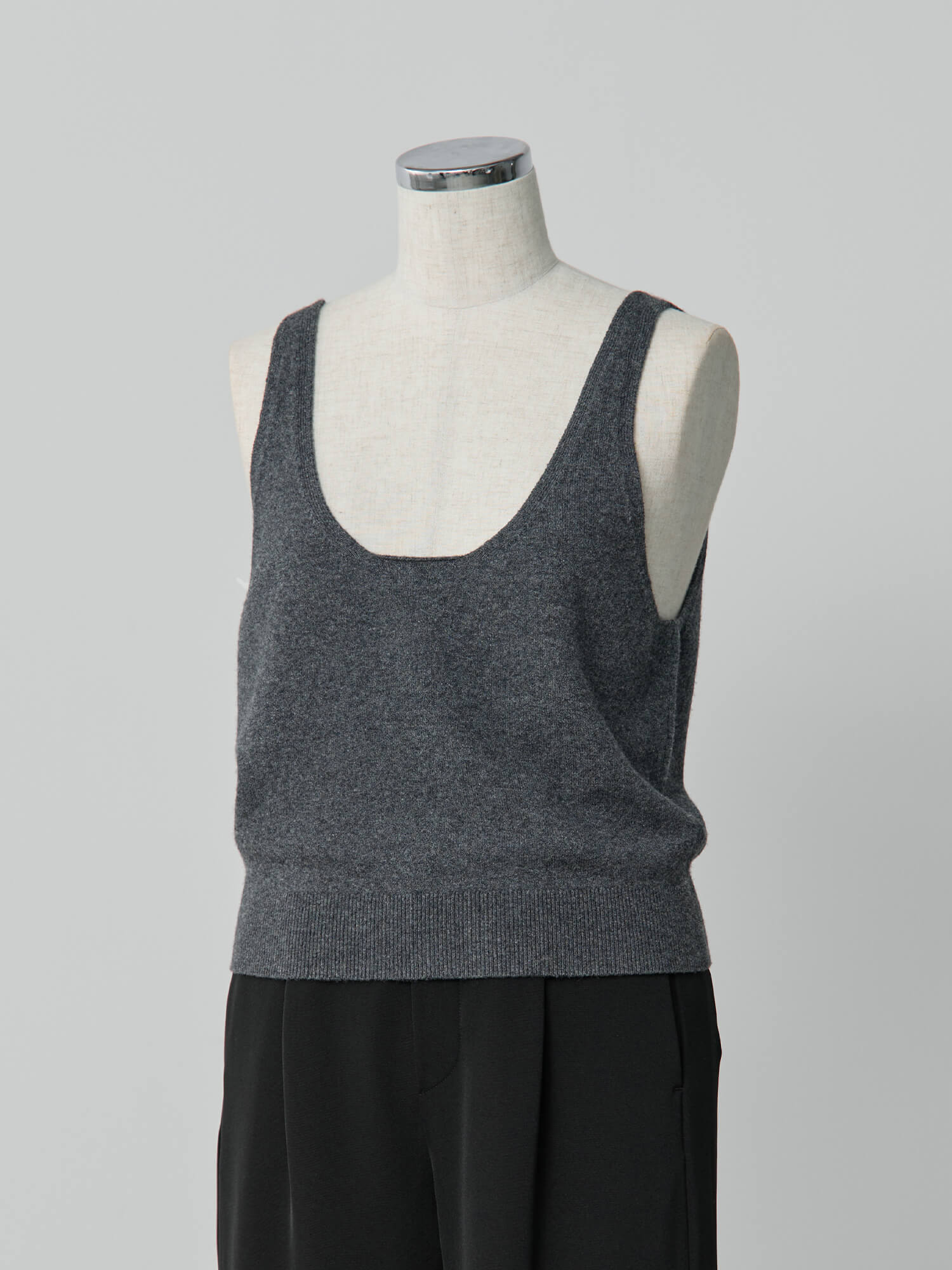 2wayウールカシミアニットビスチェ