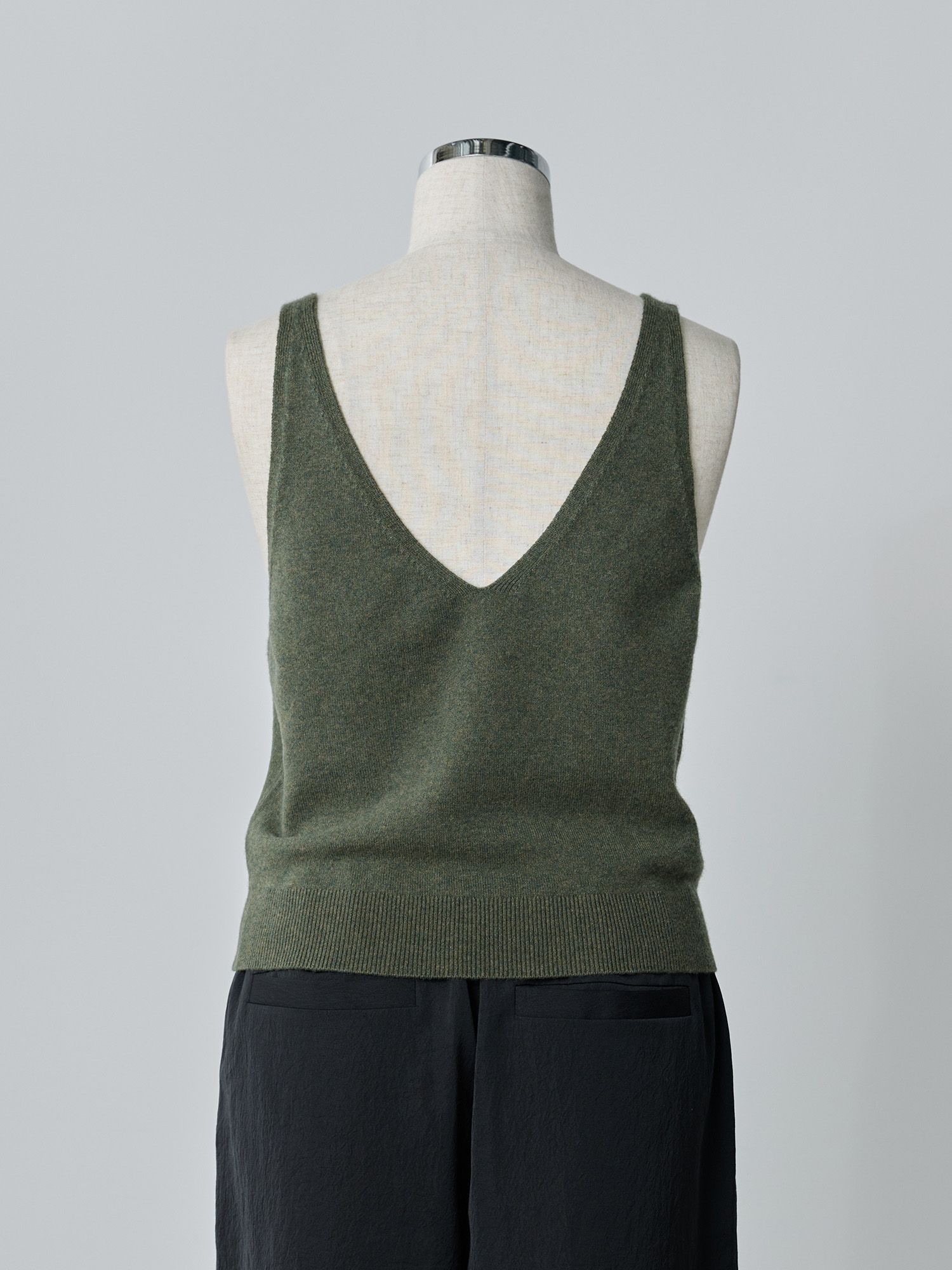 crewre online store / 2wayウールカシミアニットビスチェ