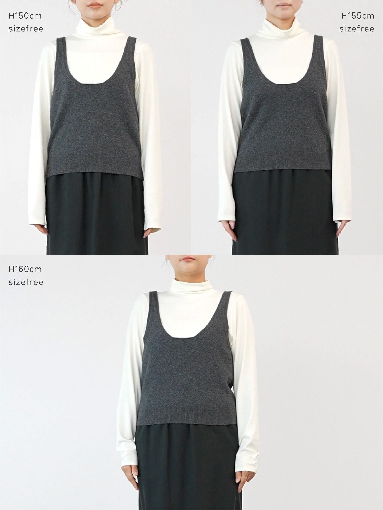 2wayウールカシミアニットビスチェ