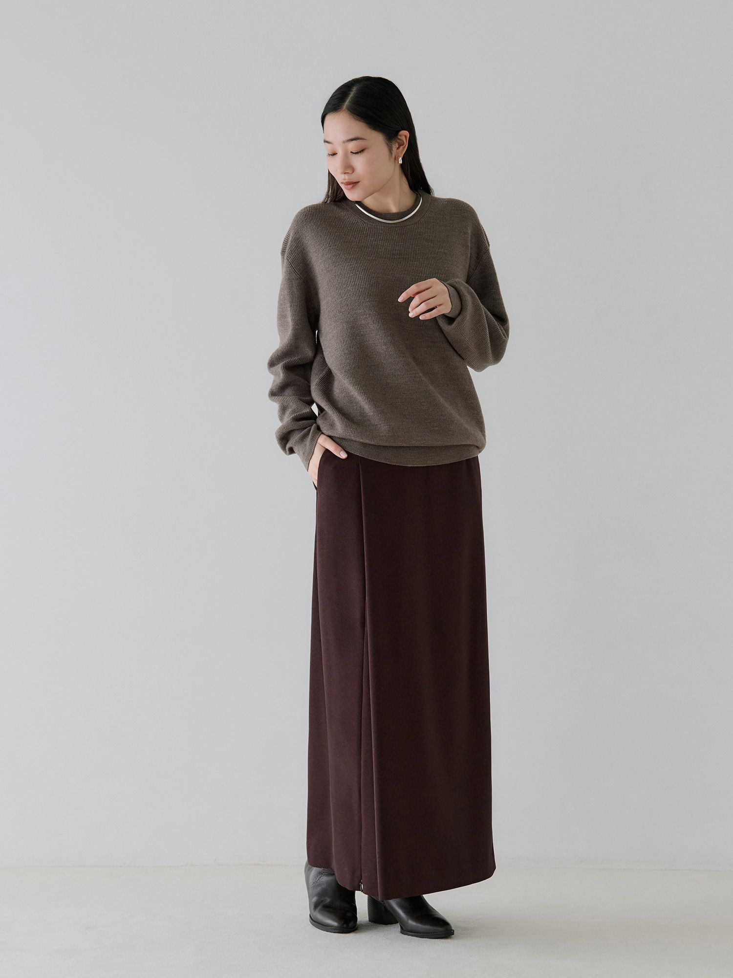 crewre online store / カシミアブレンドメリノウールニット