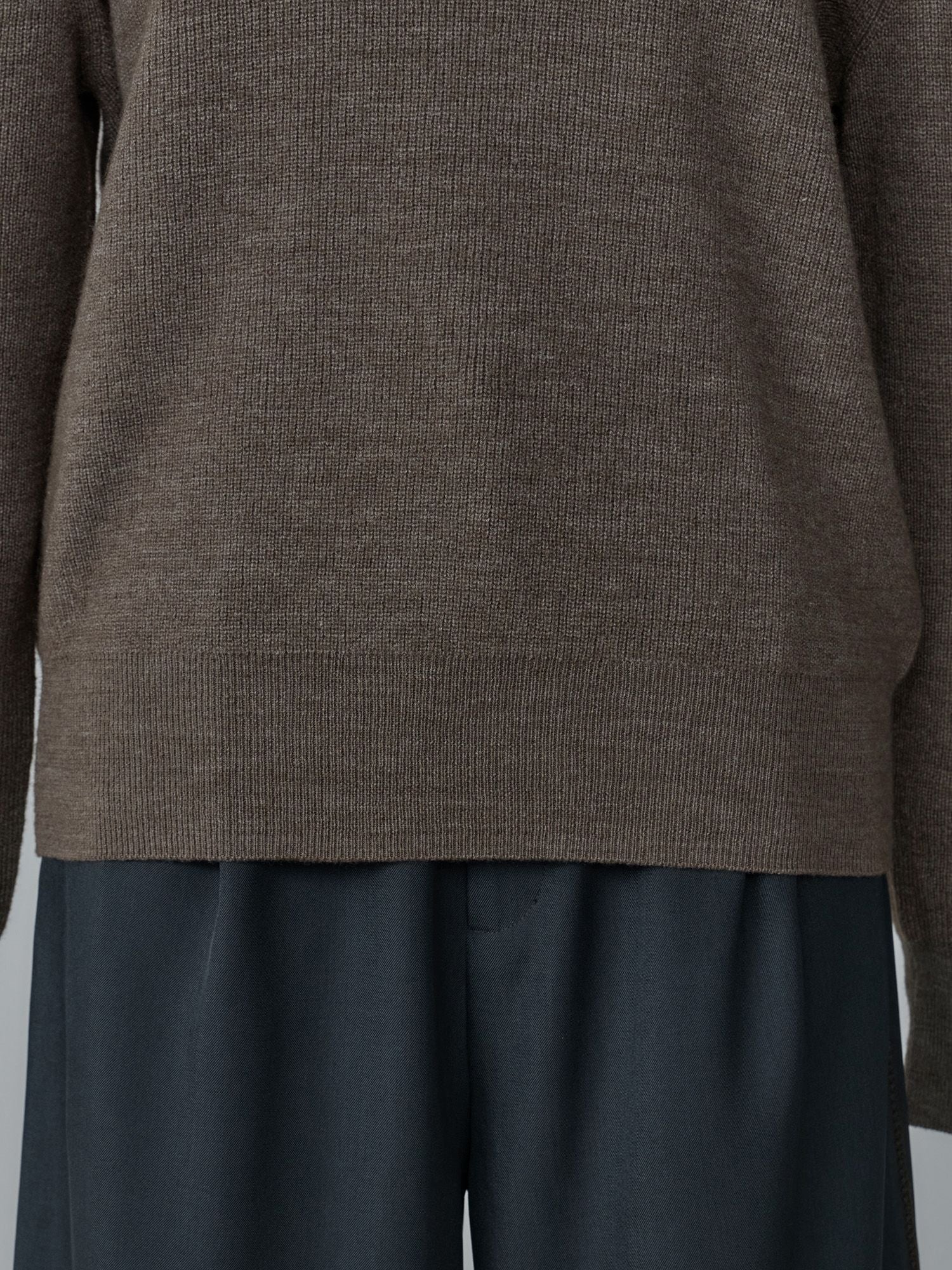 カシミアブレンドメリノウールニット