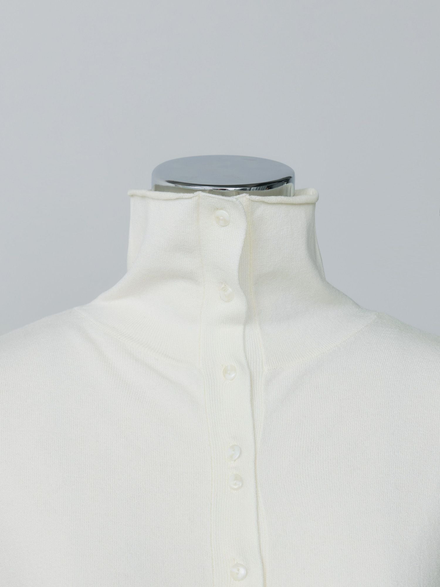 2wayハイネックスリムカーディガン