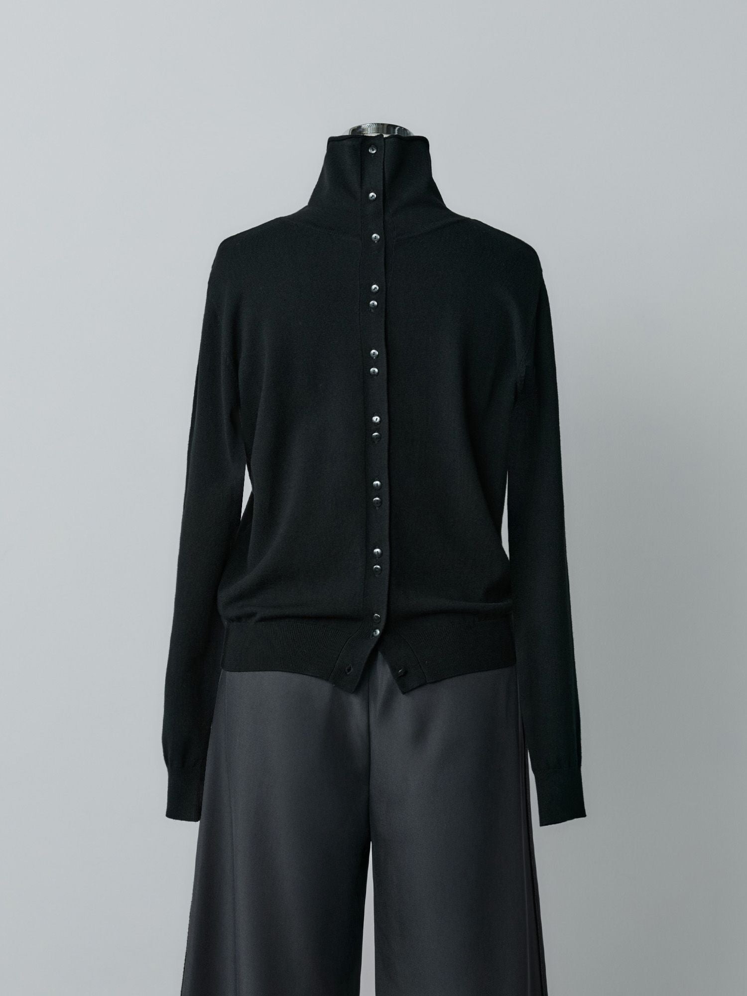 2wayハイネックスリムカーディガン