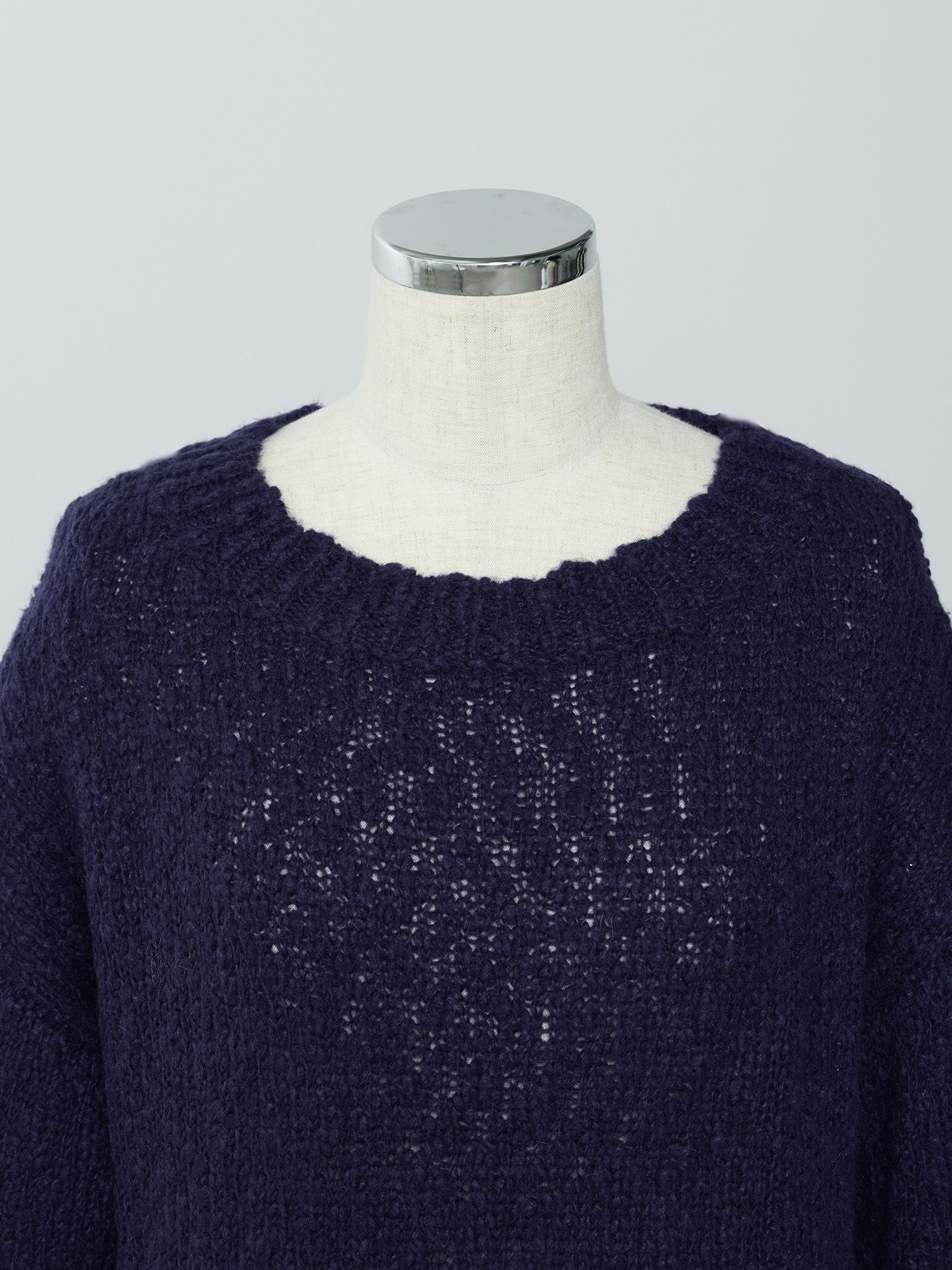 ロービングスラブルーズニット