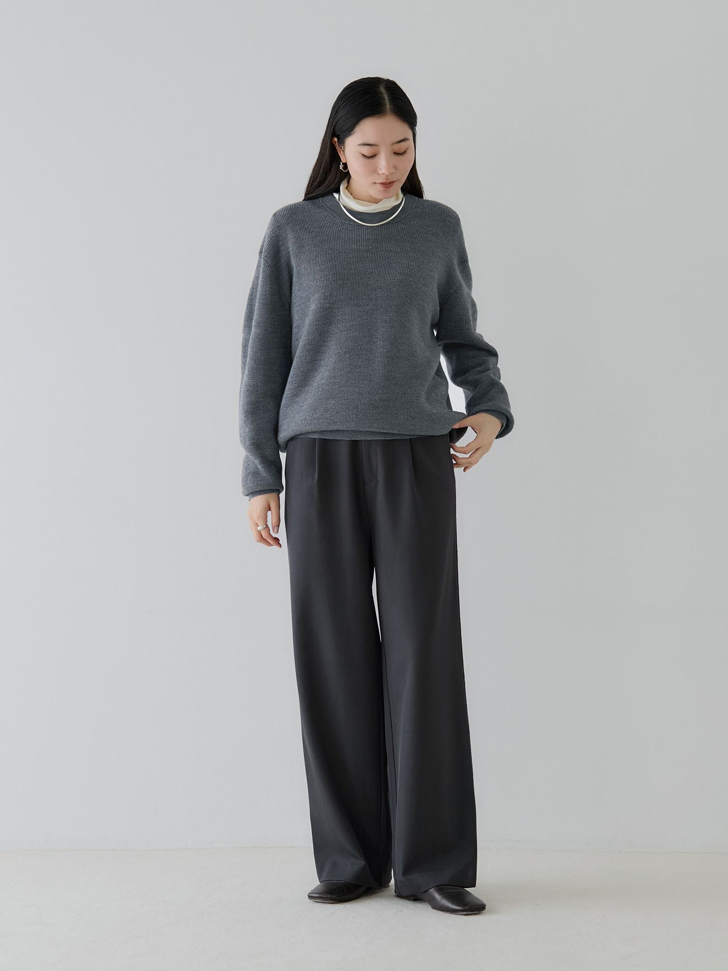 crewre サイドシームニットラインスラックス サイズ1 クルーレ　パンツ crewre online store / サイドシームニットラインスラックス
