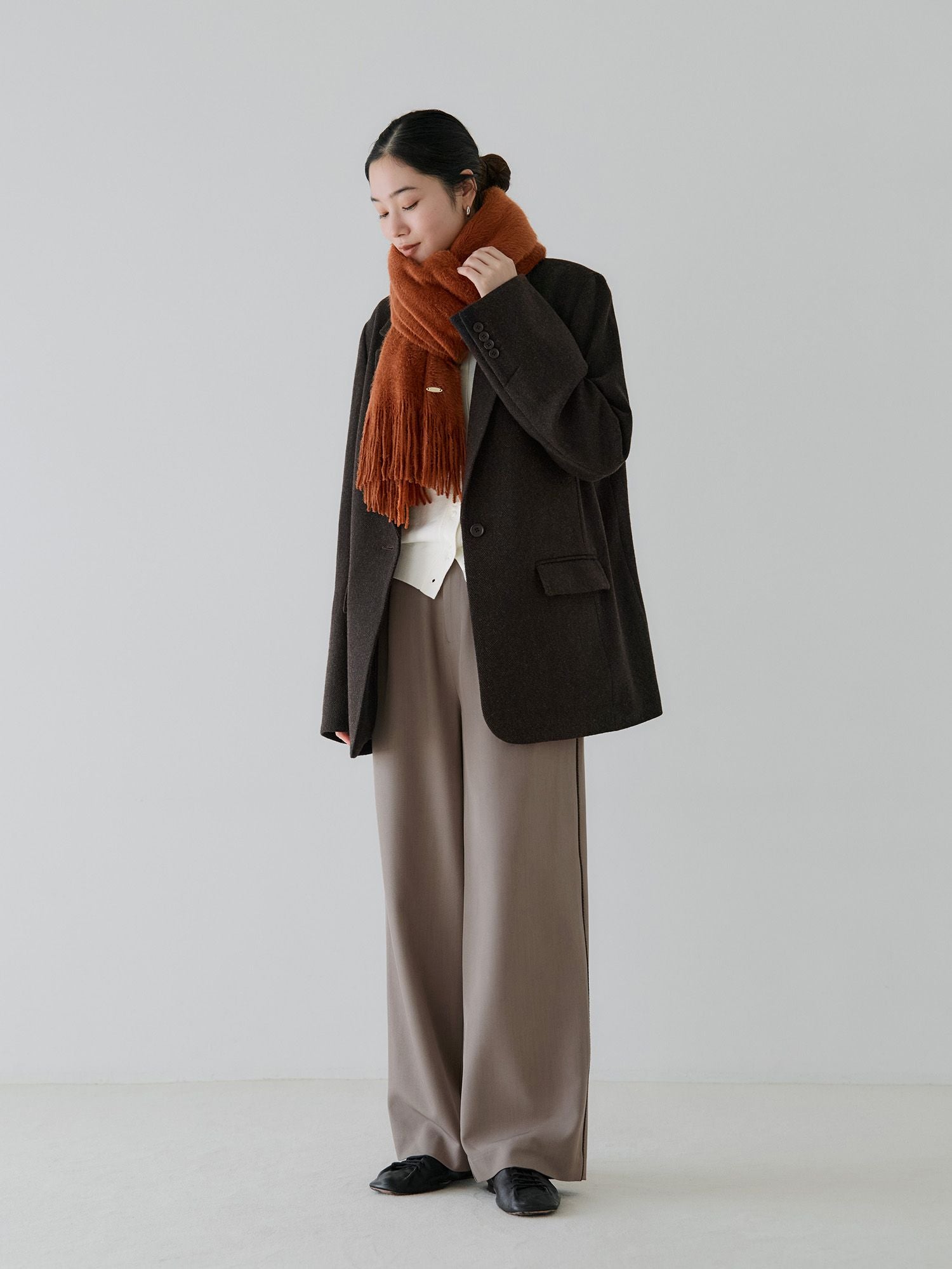 crewre online store / サイドシームニットラインスラックス