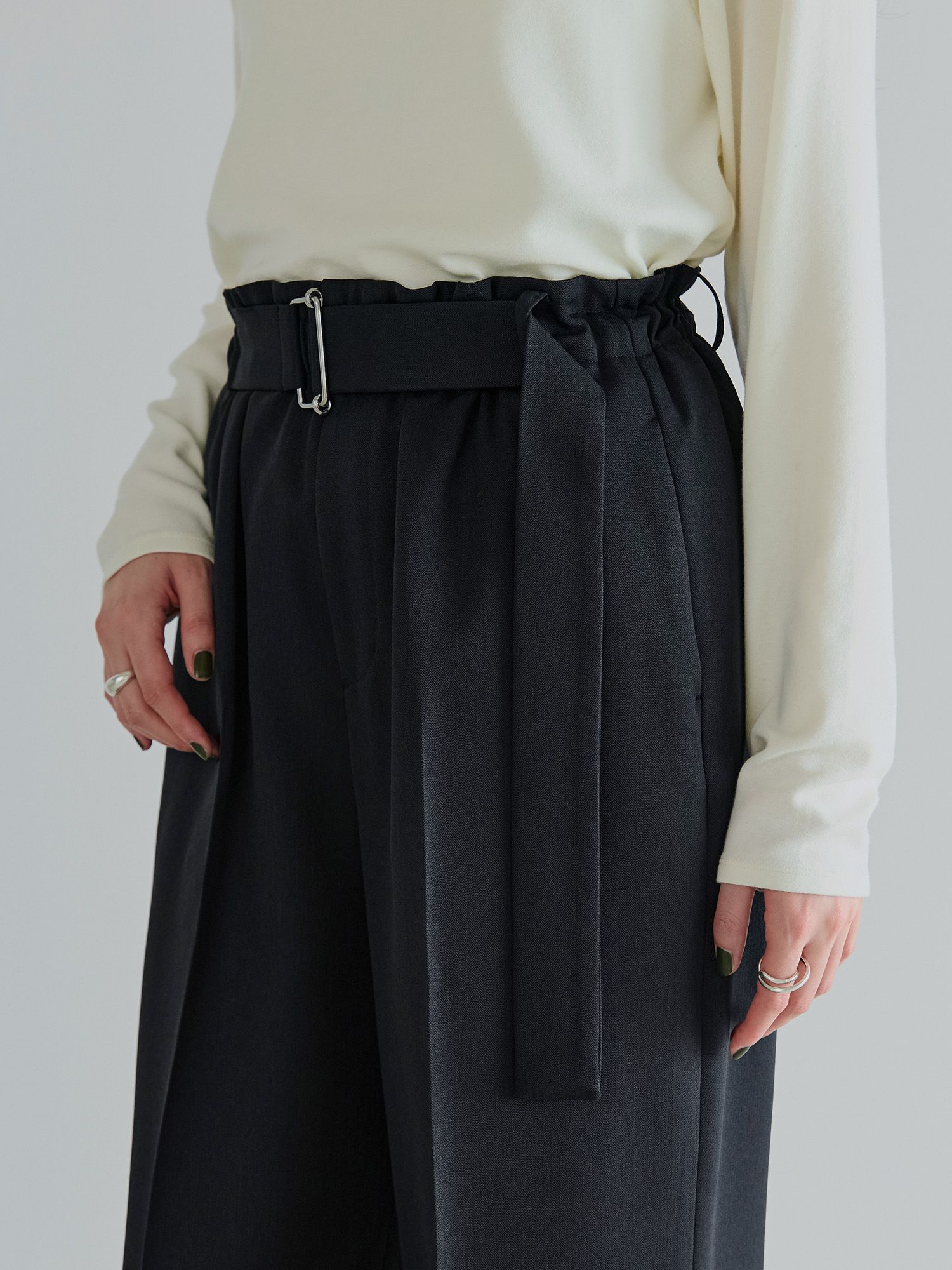 crewre online store / フリーウエストベルテッドパンツ