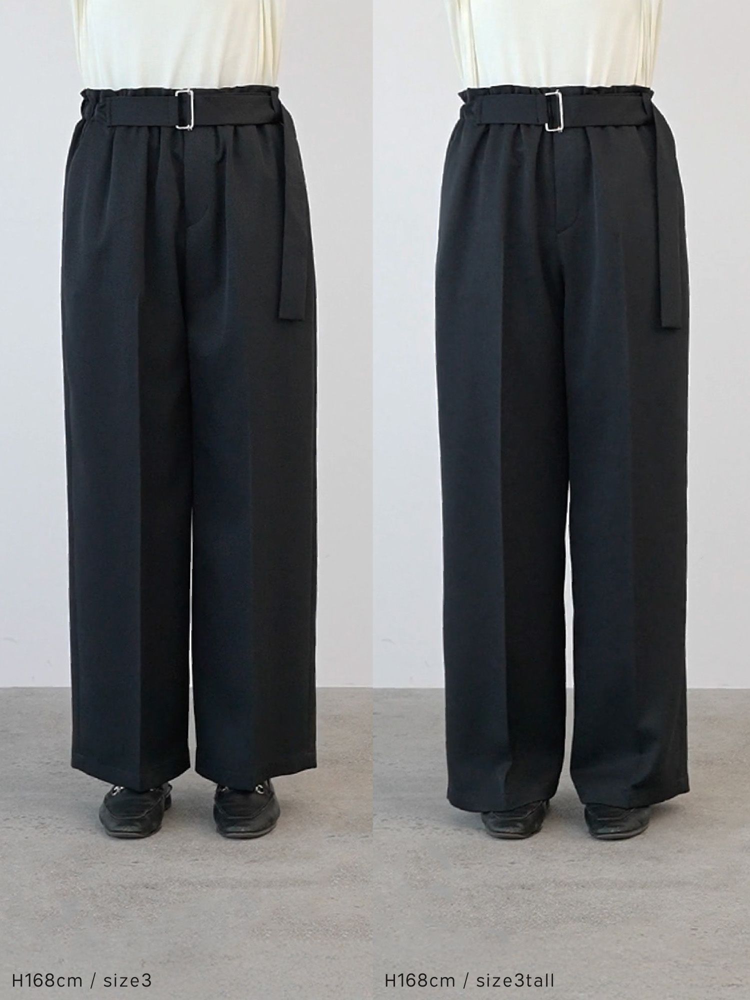 crewre online store / フリーウエストベルテッドパンツ