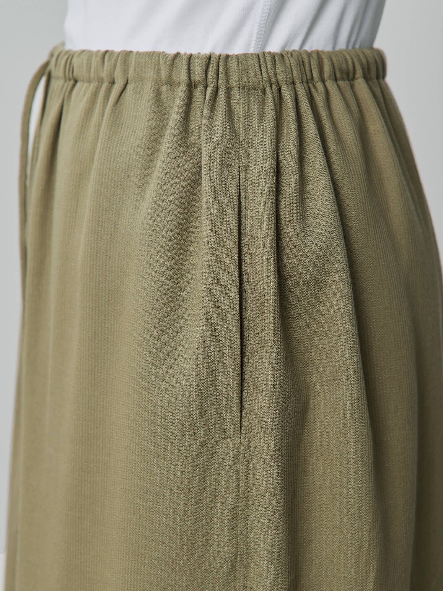 テンセルコットンピケIラインスカート