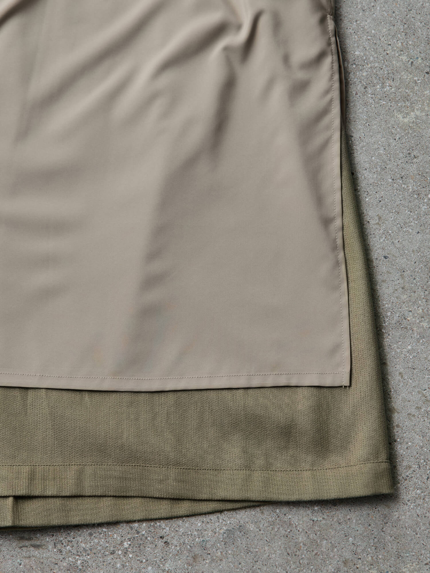 テンセルコットンピケIラインスカート