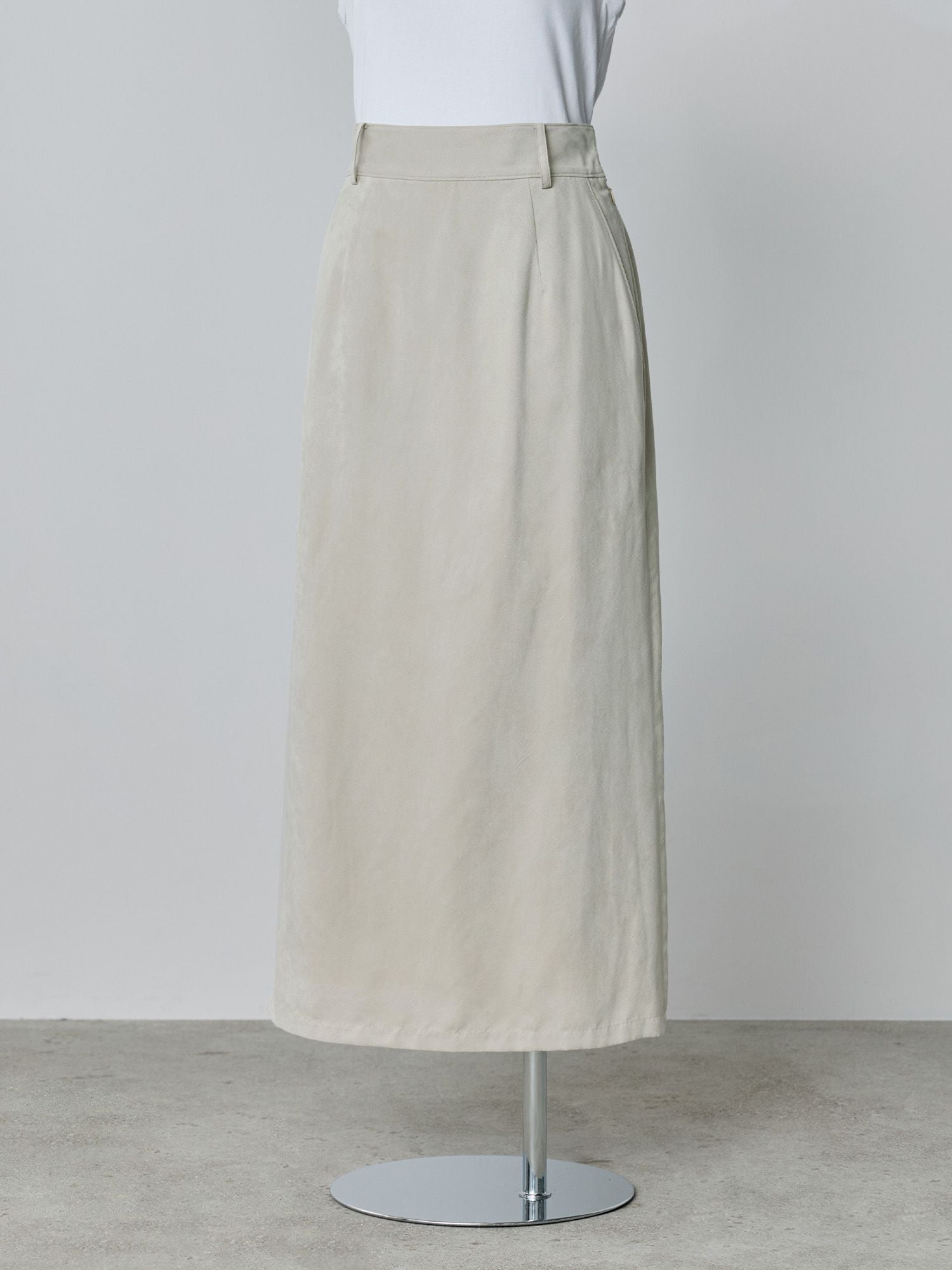 フェイクスウェードIラインスカート