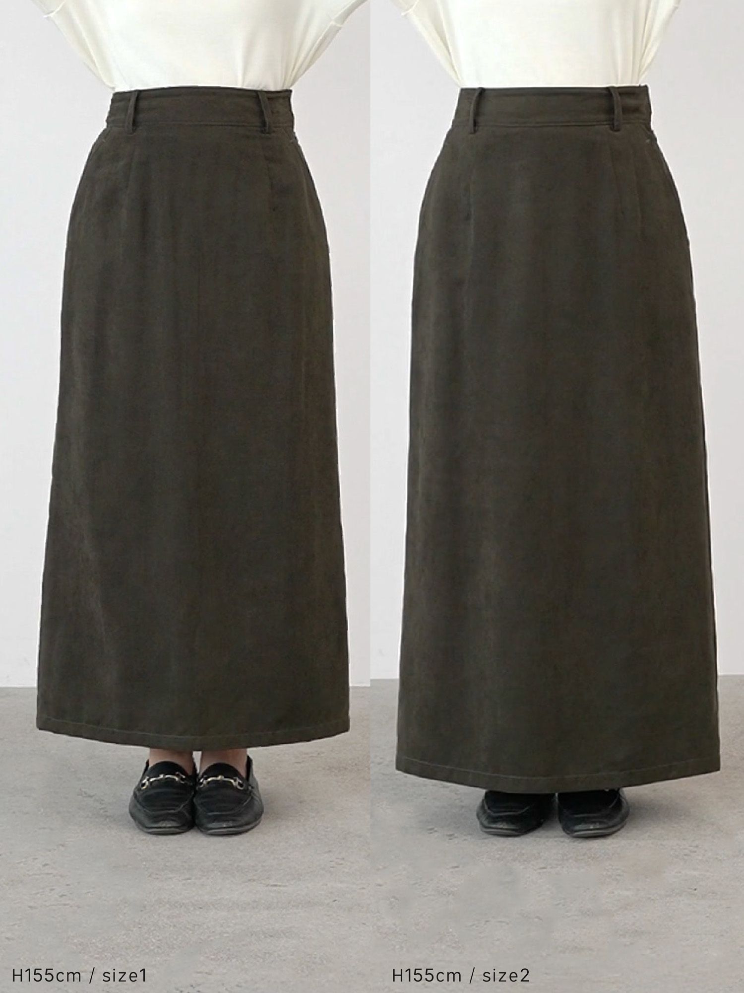 crewre クルーレ　フェイクスウェードＩラインスカート crewre online store / フェイクスウェードIラインスカート
