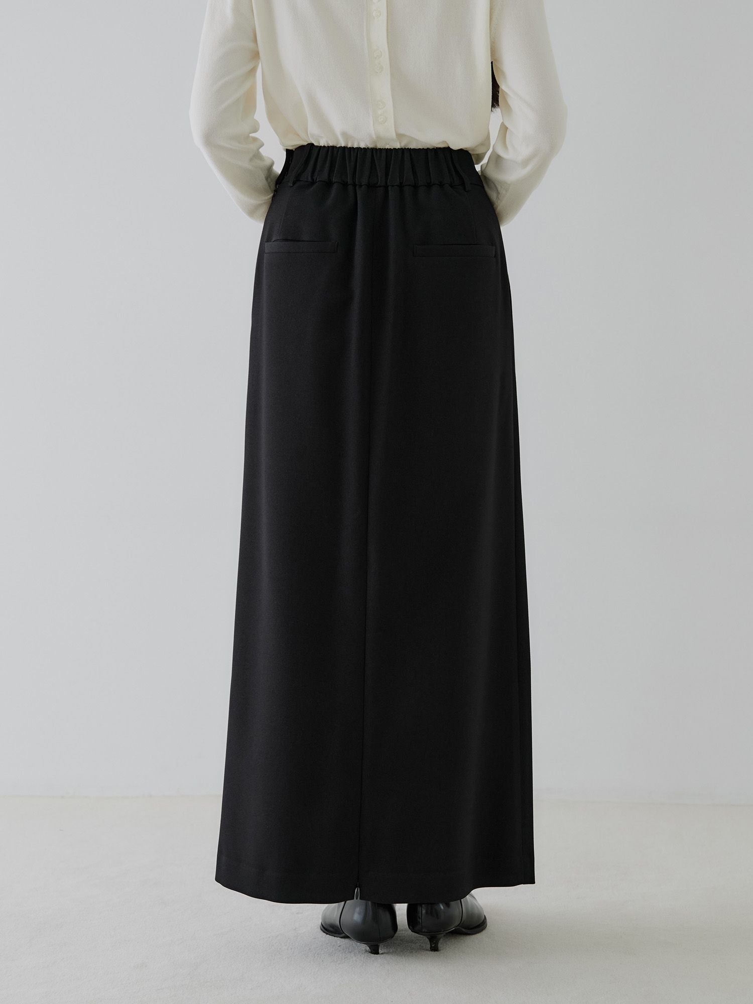 crewre クルーレ　ラップレイヤードIラインスカート　サイズ2 crewre online store / 3wayスリットIラインスカート