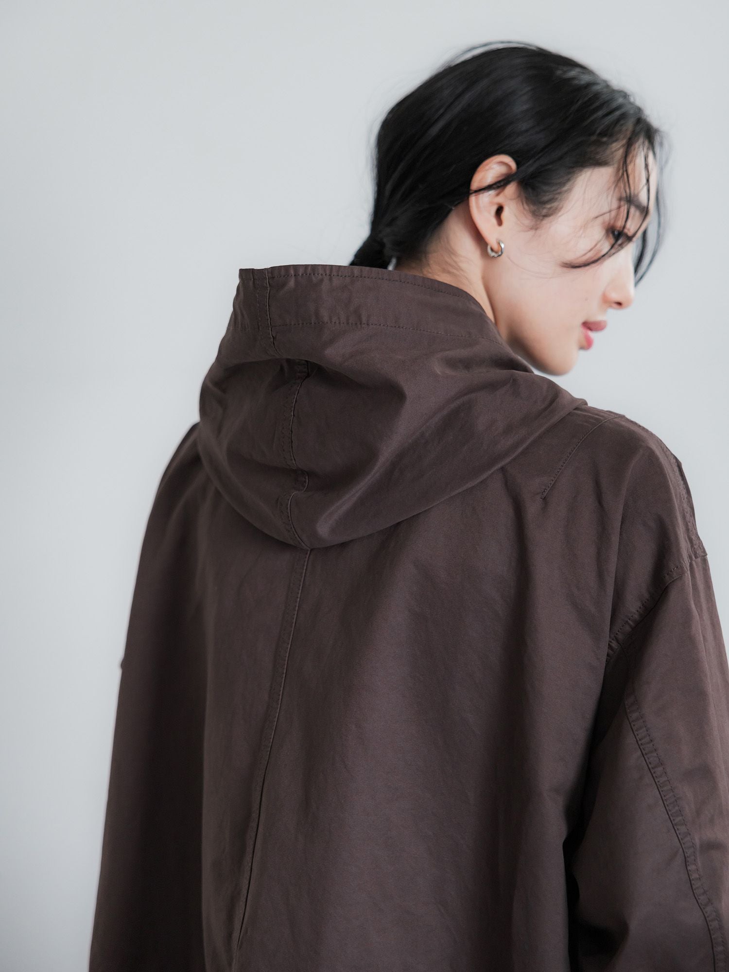 crewre クルーレ ピーチスキンモッズコート　ダークブラウン crewre online store / ピーチスキンモッズコート