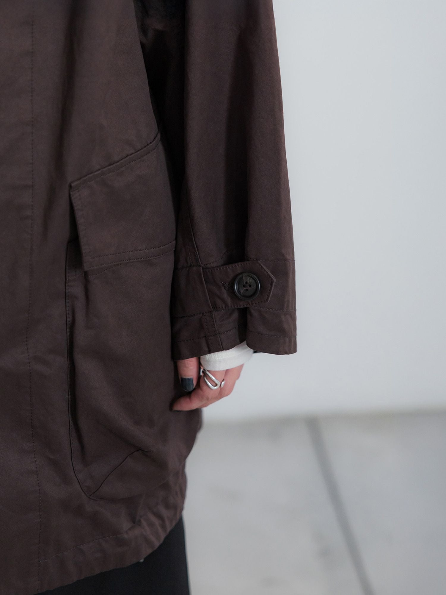 crewre ピーチスキンモッズコート ecru サイズ1 crewre online store / ピーチスキンモッズコート