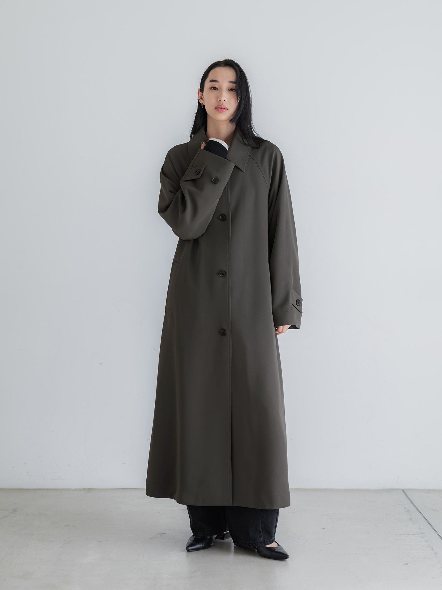 crewre online store / ドレープステンカラーコート