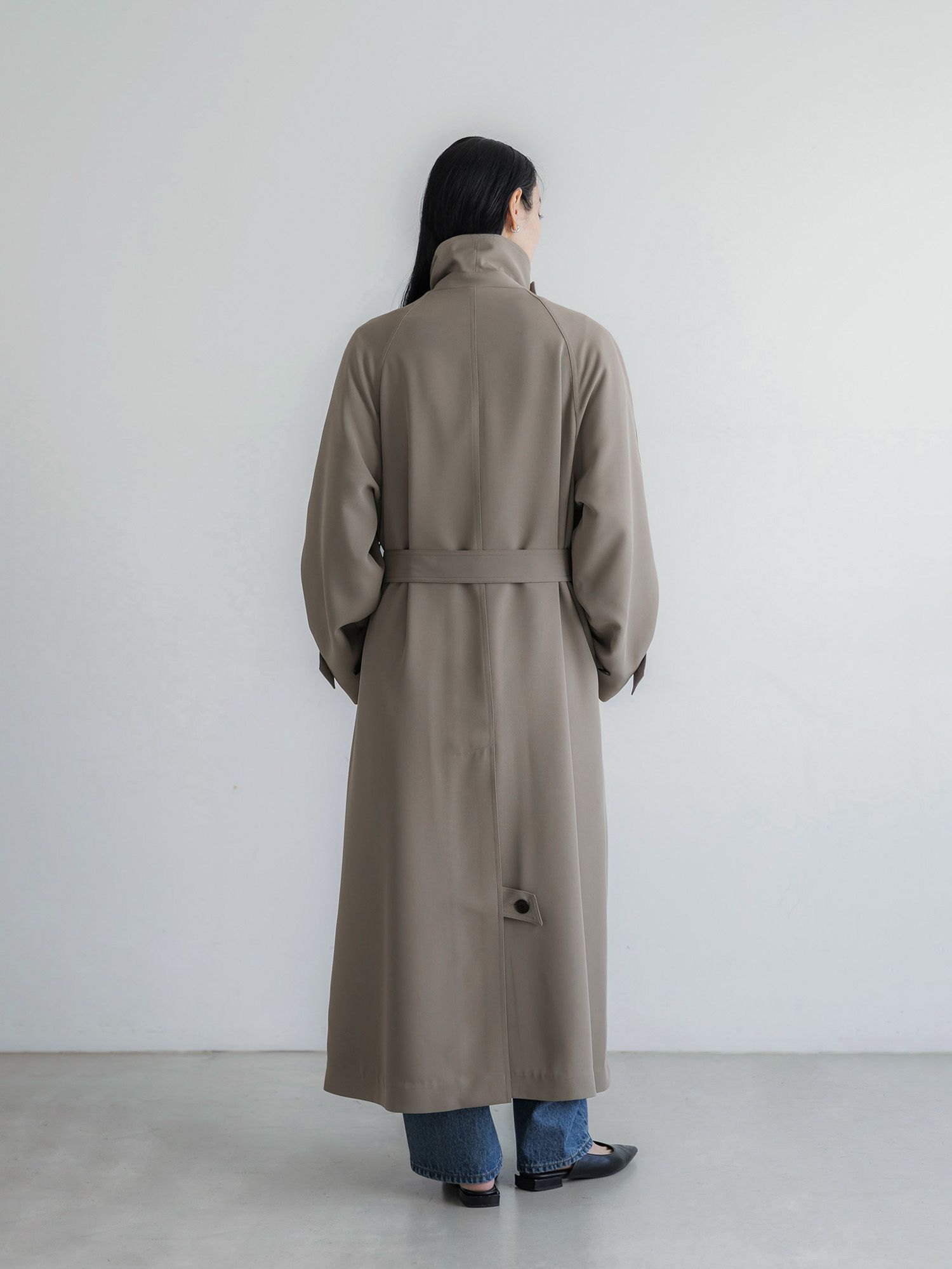クルーレ　ドレープステンカラーコート　スプリングコート crewre online store / ドレープステンカラーコート