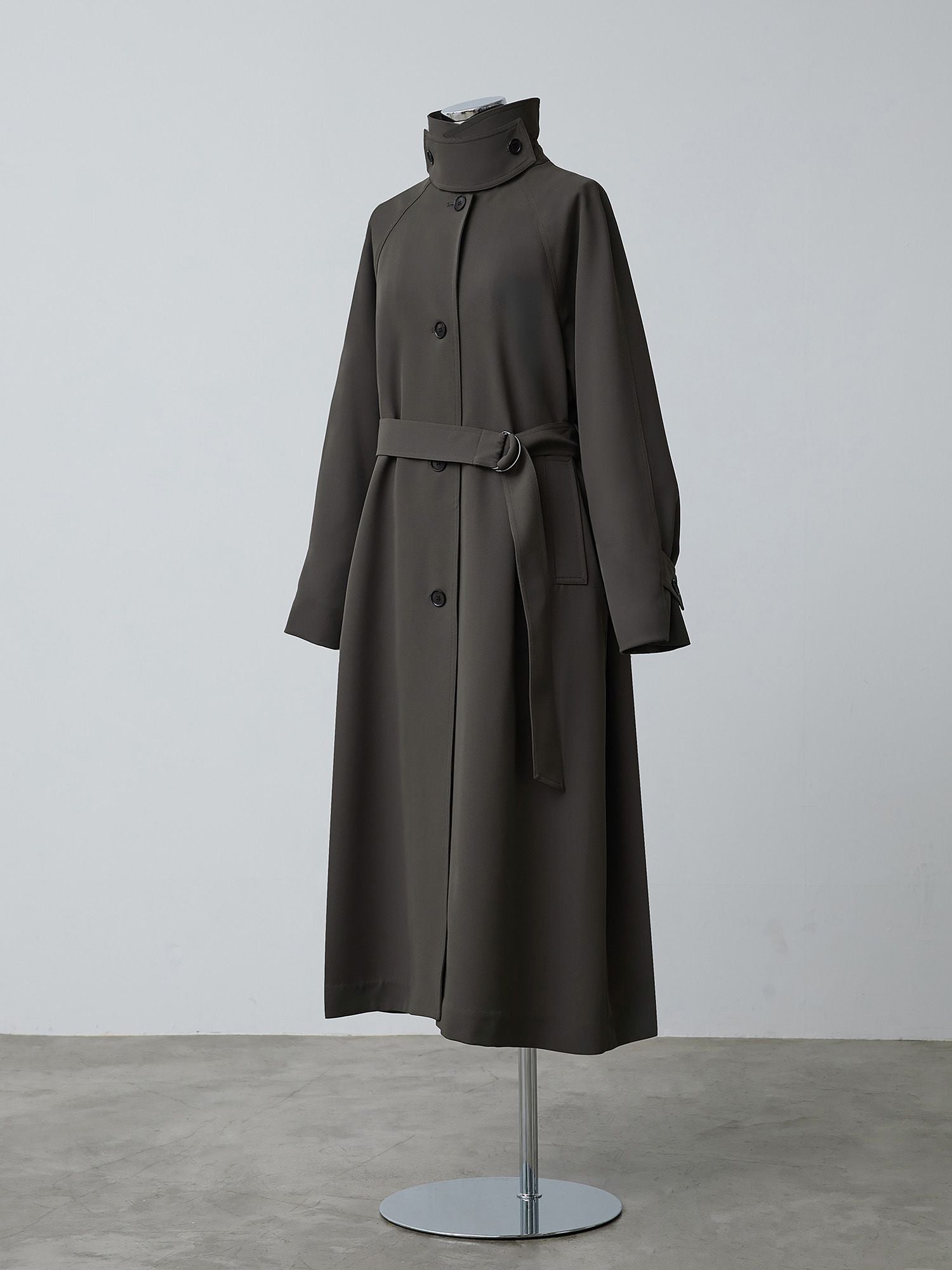 ドレープステンカラーコート