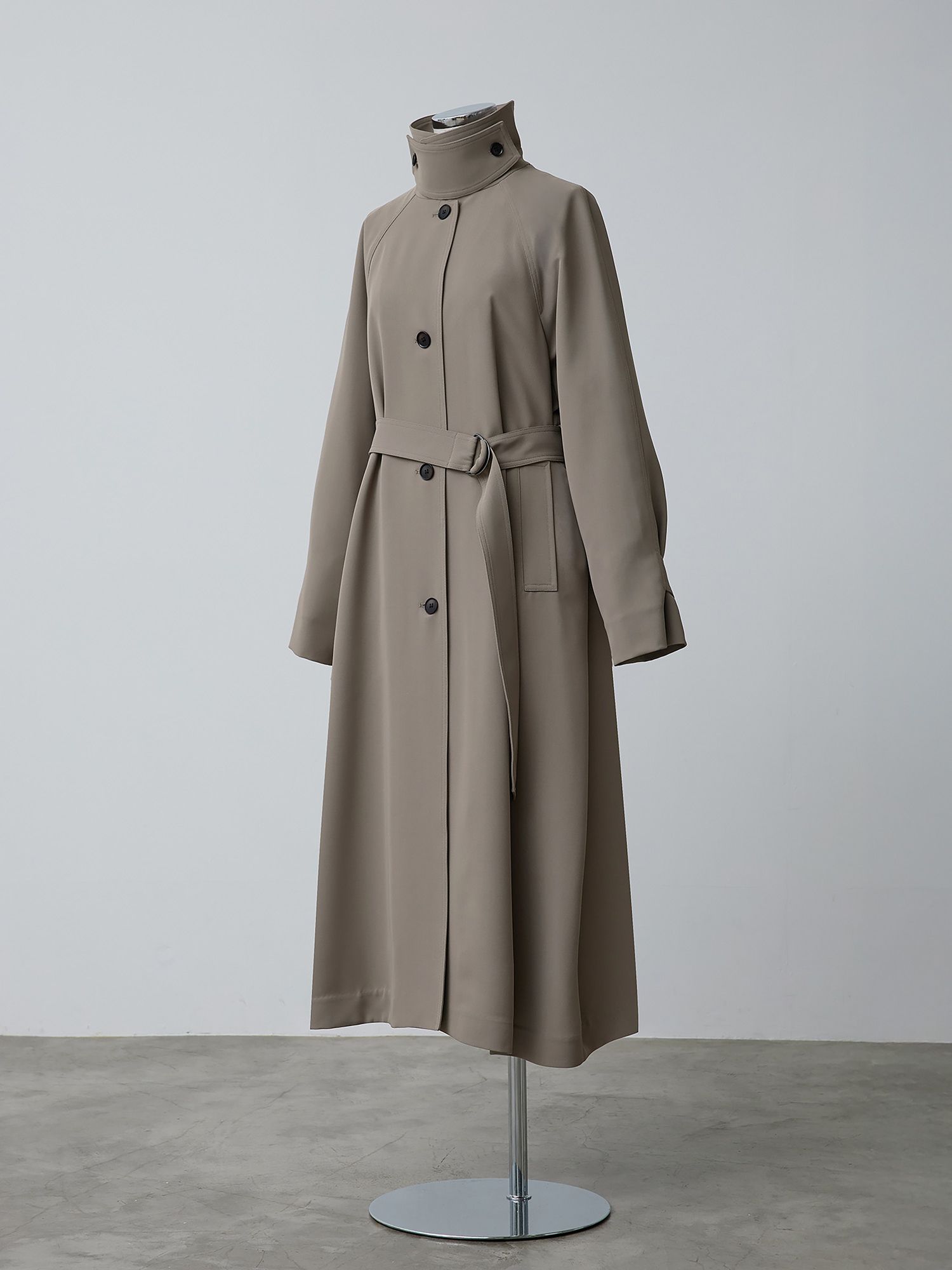 ドレープステンカラーコート