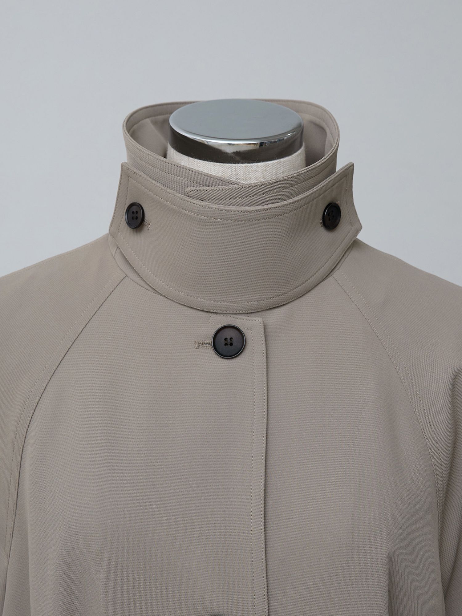 ドレープステンカラーコート