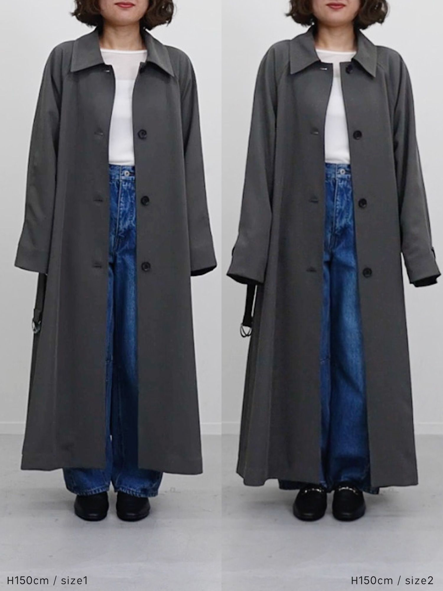 ドレープステンカラーコート