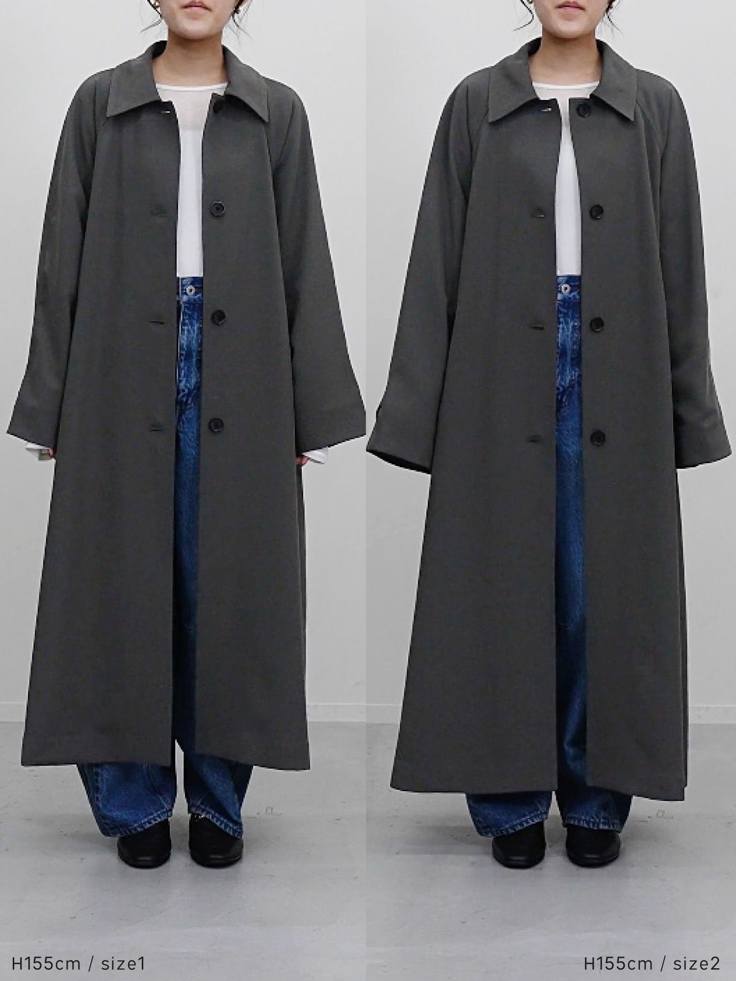 ドレープステンカラーコート