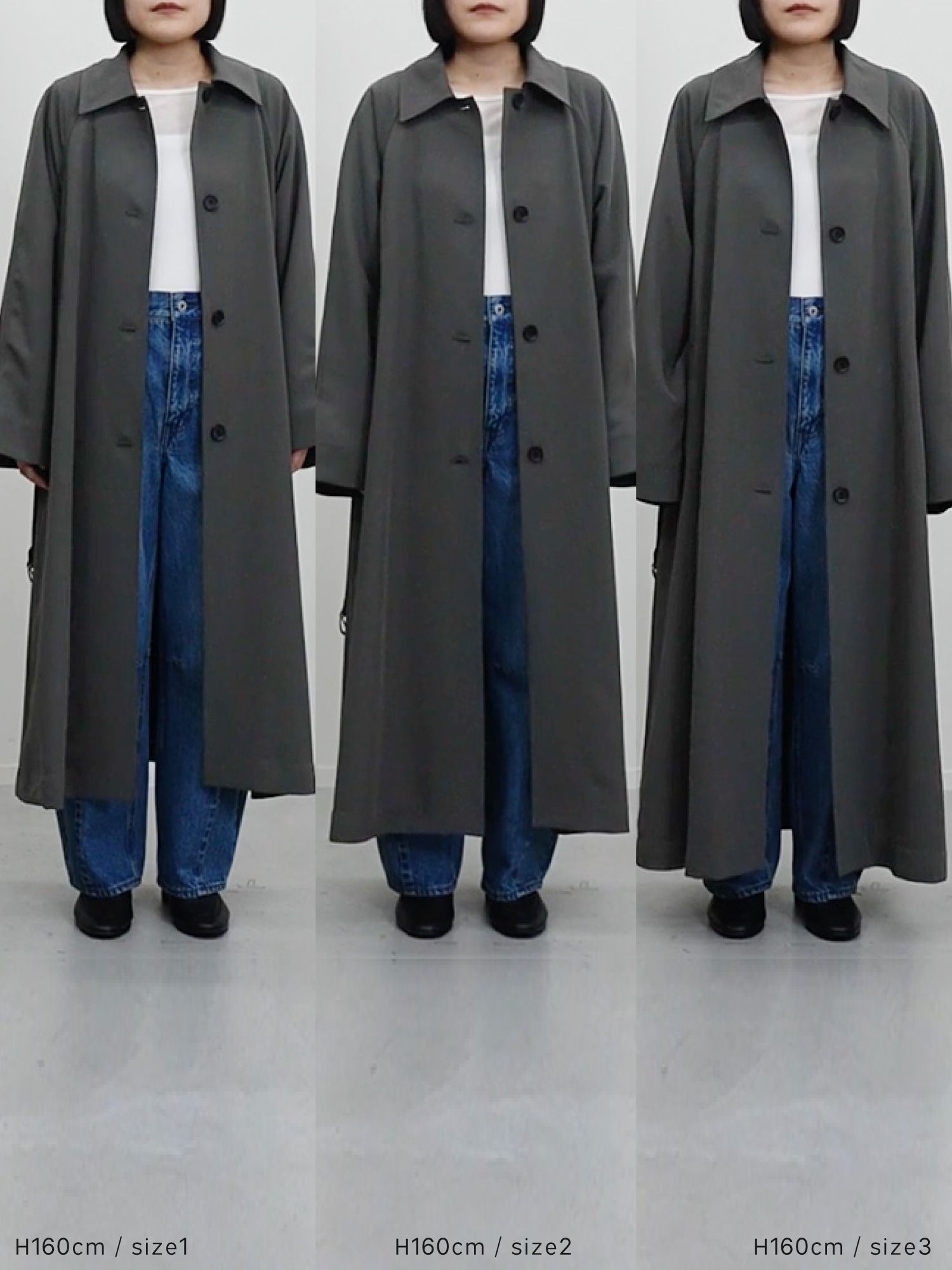 ドレープステンカラーコート