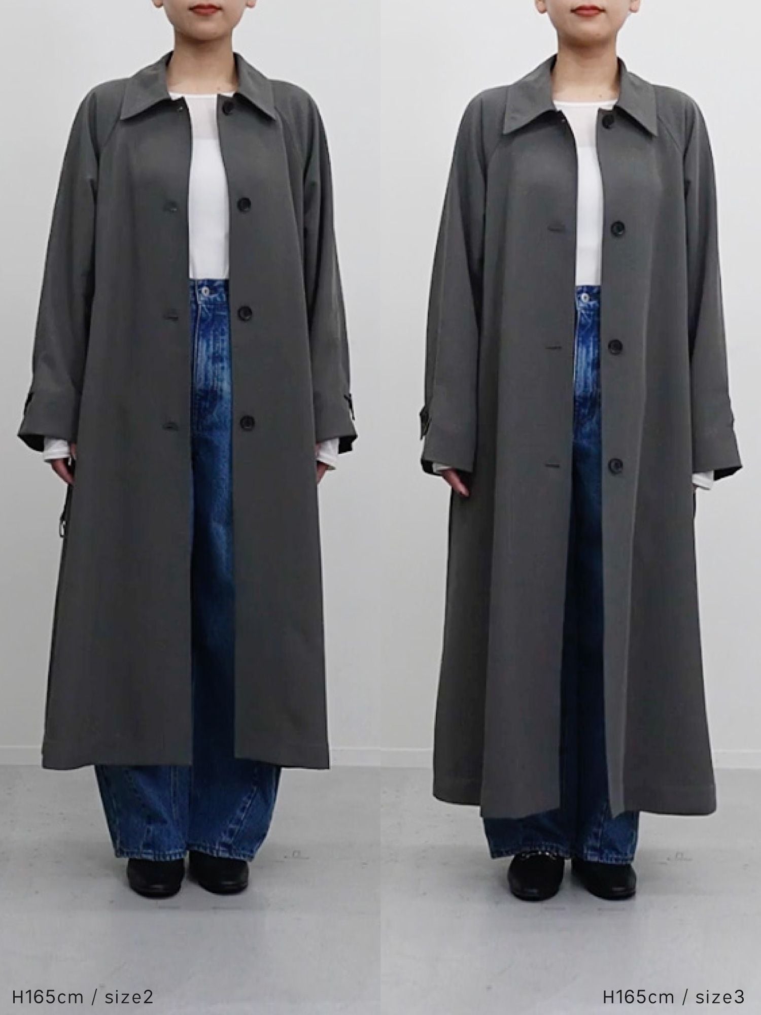 ドレープステンカラーコート