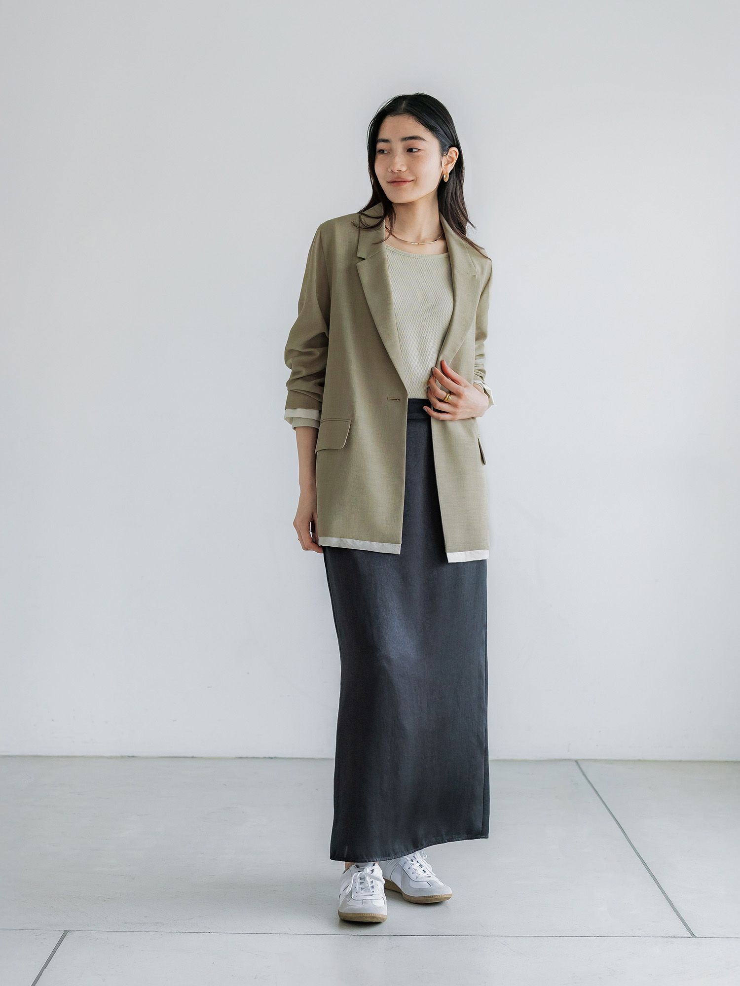 日曜限定価格 crewre クルーレ レイヤードシアージャケット サイズ2 crewre online store / レイヤードシアージャケット