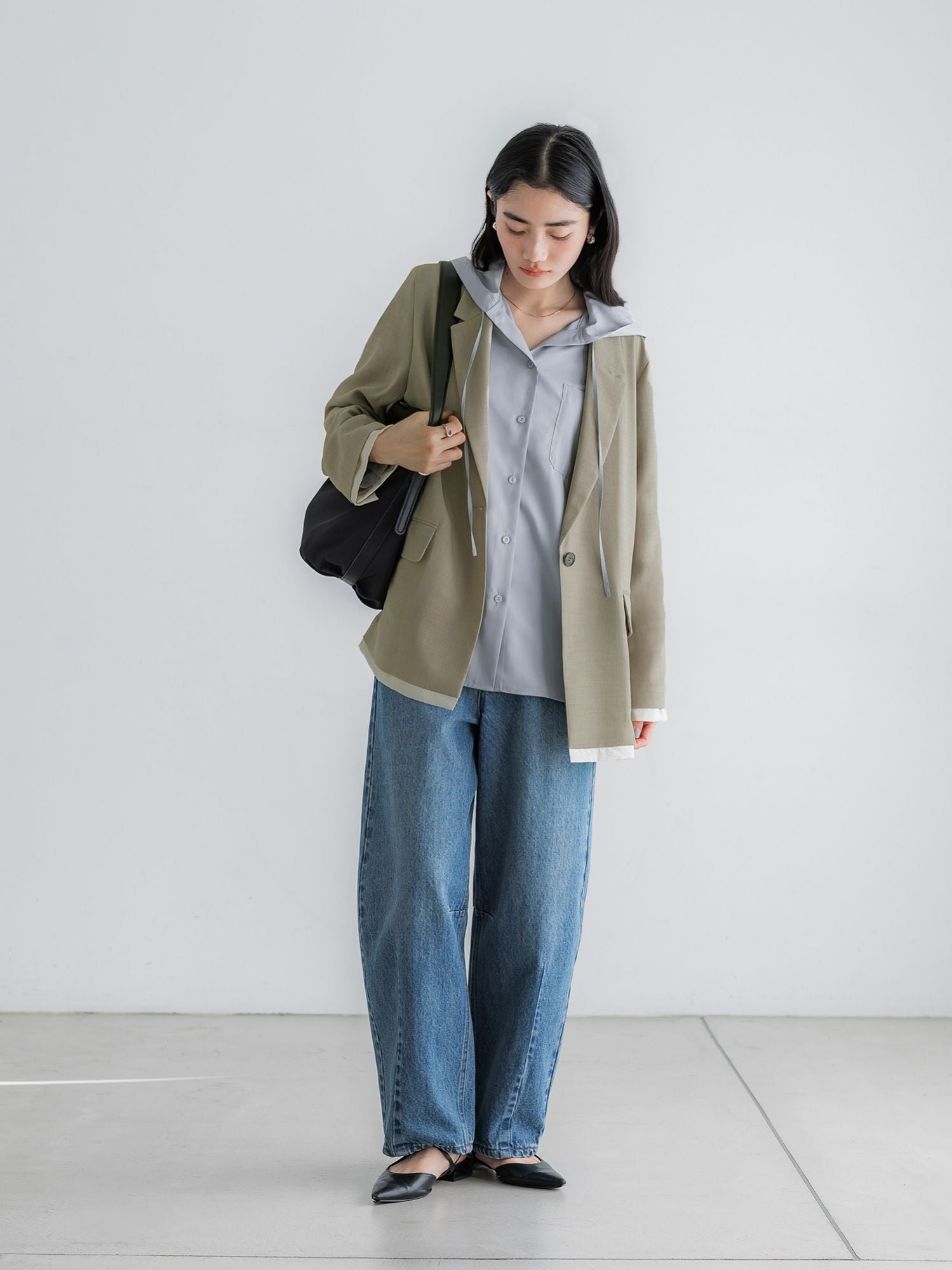 日曜限定価格 crewre クルーレ レイヤードシアージャケット サイズ2 crewre online store / レイヤードシアージャケット