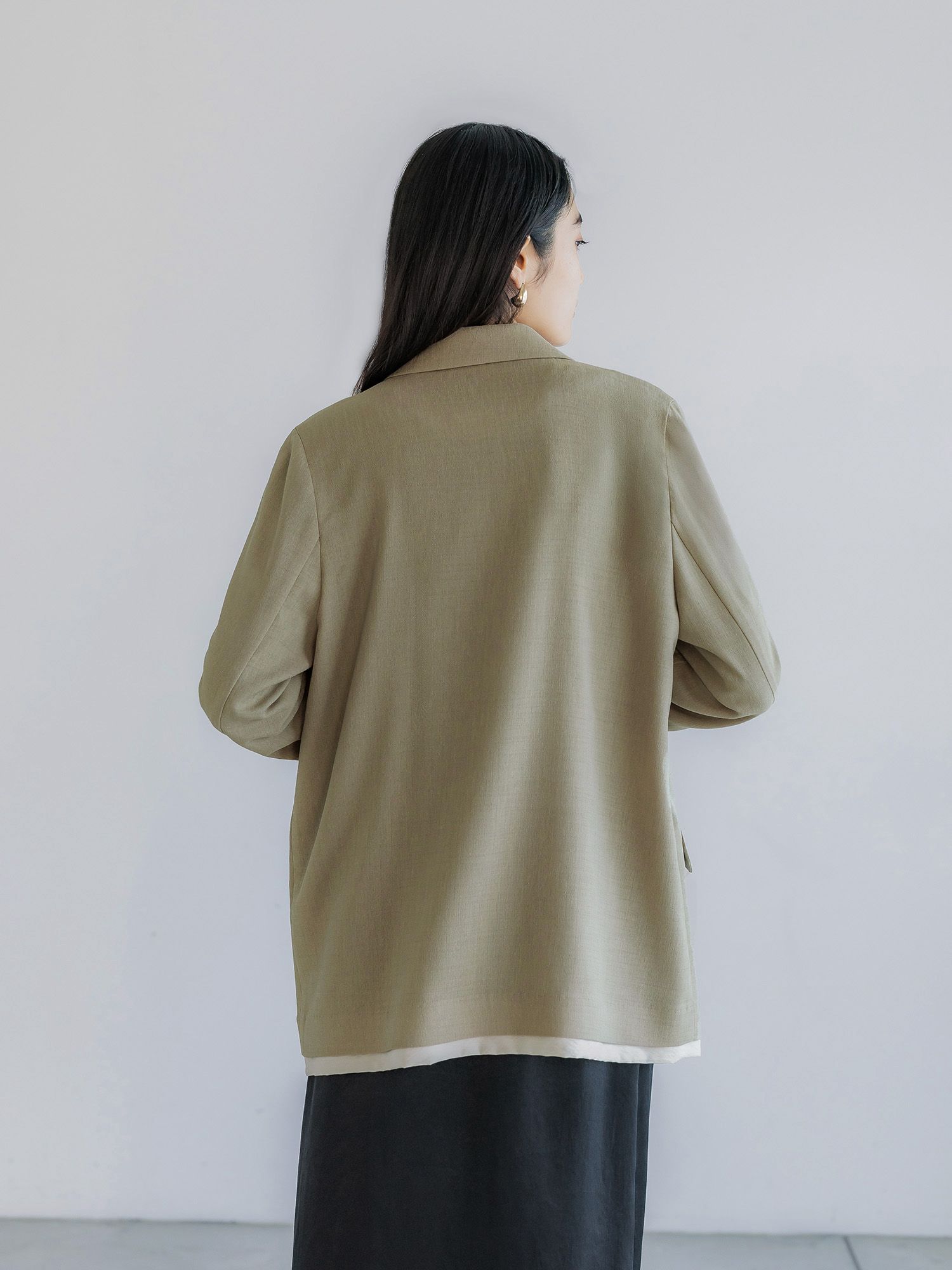 日曜限定価格 crewre クルーレ レイヤードシアージャケット サイズ2 crewre online store / レイヤードシアージャケット