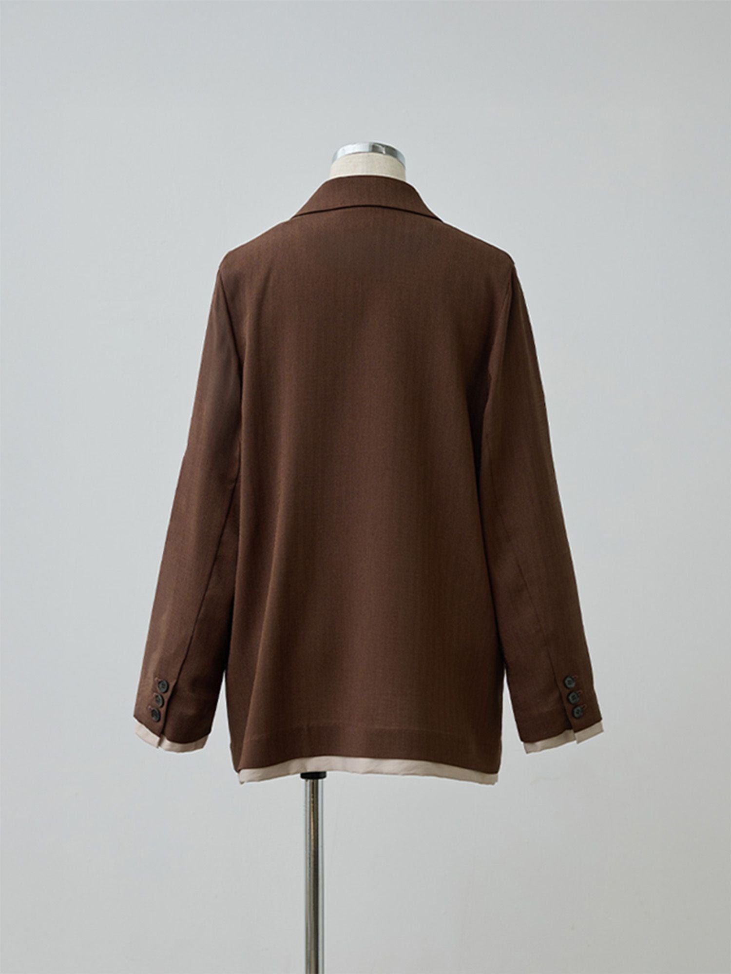 crewre レイヤードシアージャケット　copper brown 2 crewre online store / レイヤードシアージャケット