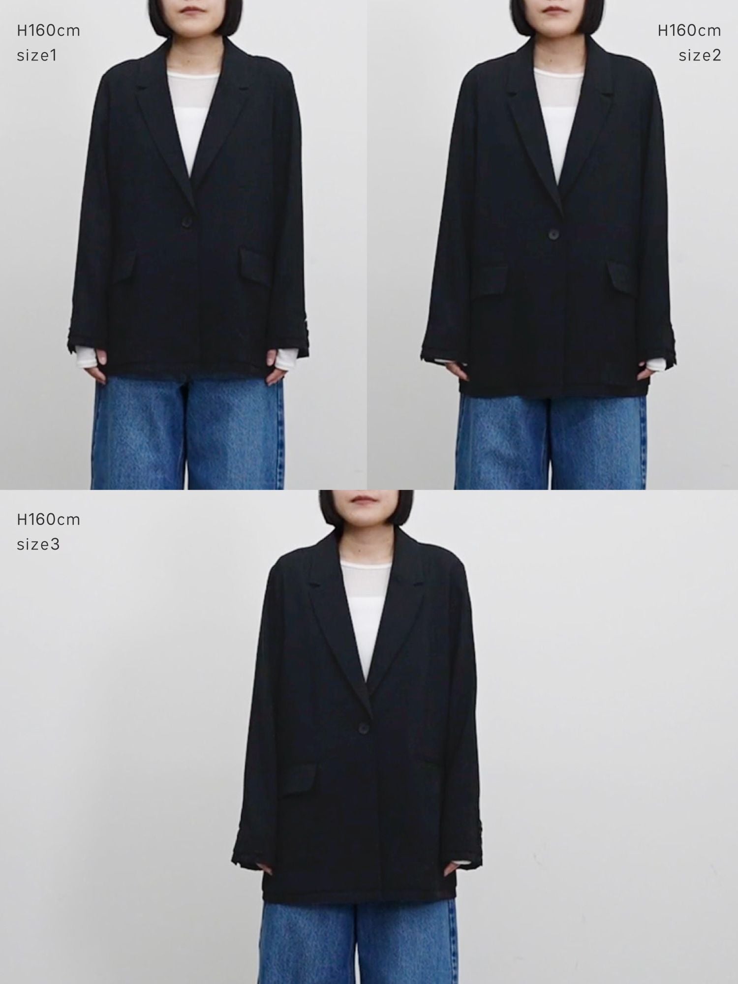 クルーレ crewre レイアードシアージャケット 2025SSブラック crewre online store / レイヤードシアージャケット