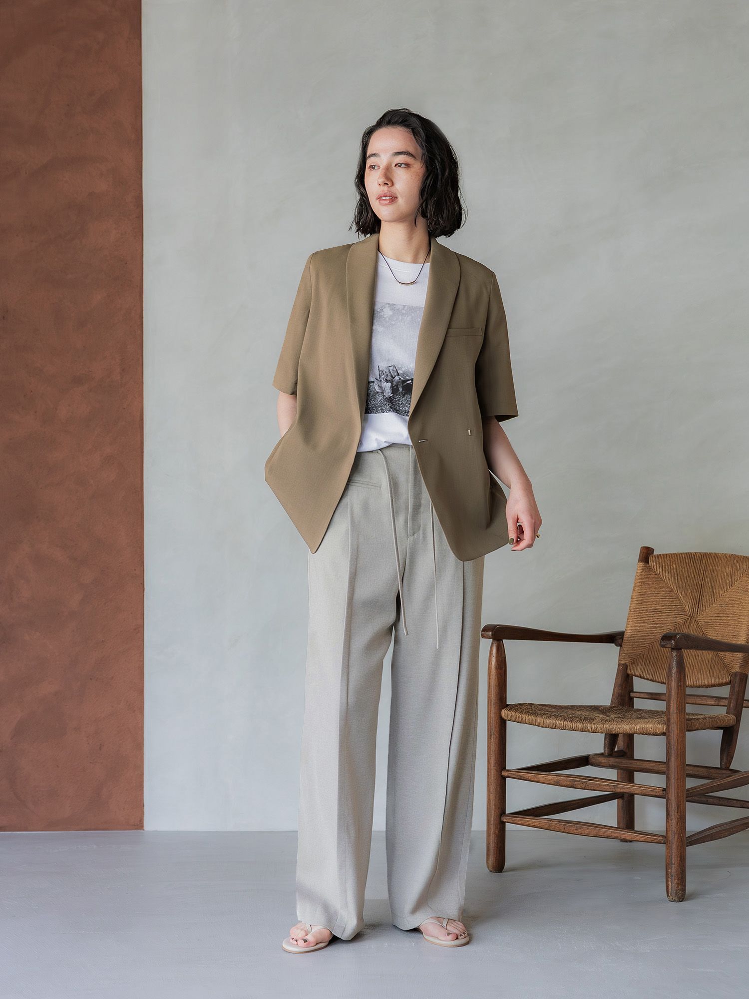 crewre online store / ショールハーフスリーブジャケット