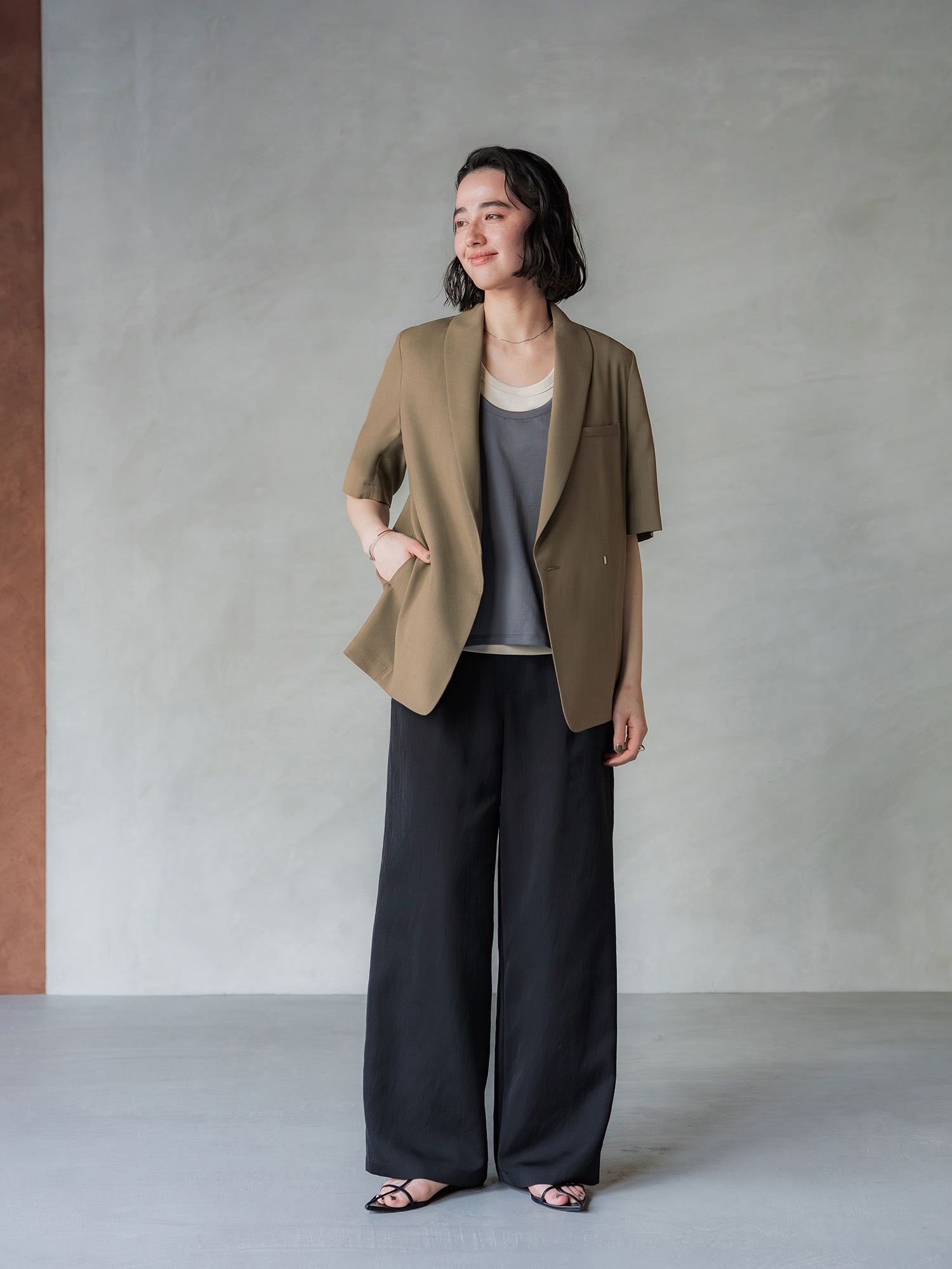 crewre online store / ショールハーフスリーブジャケット