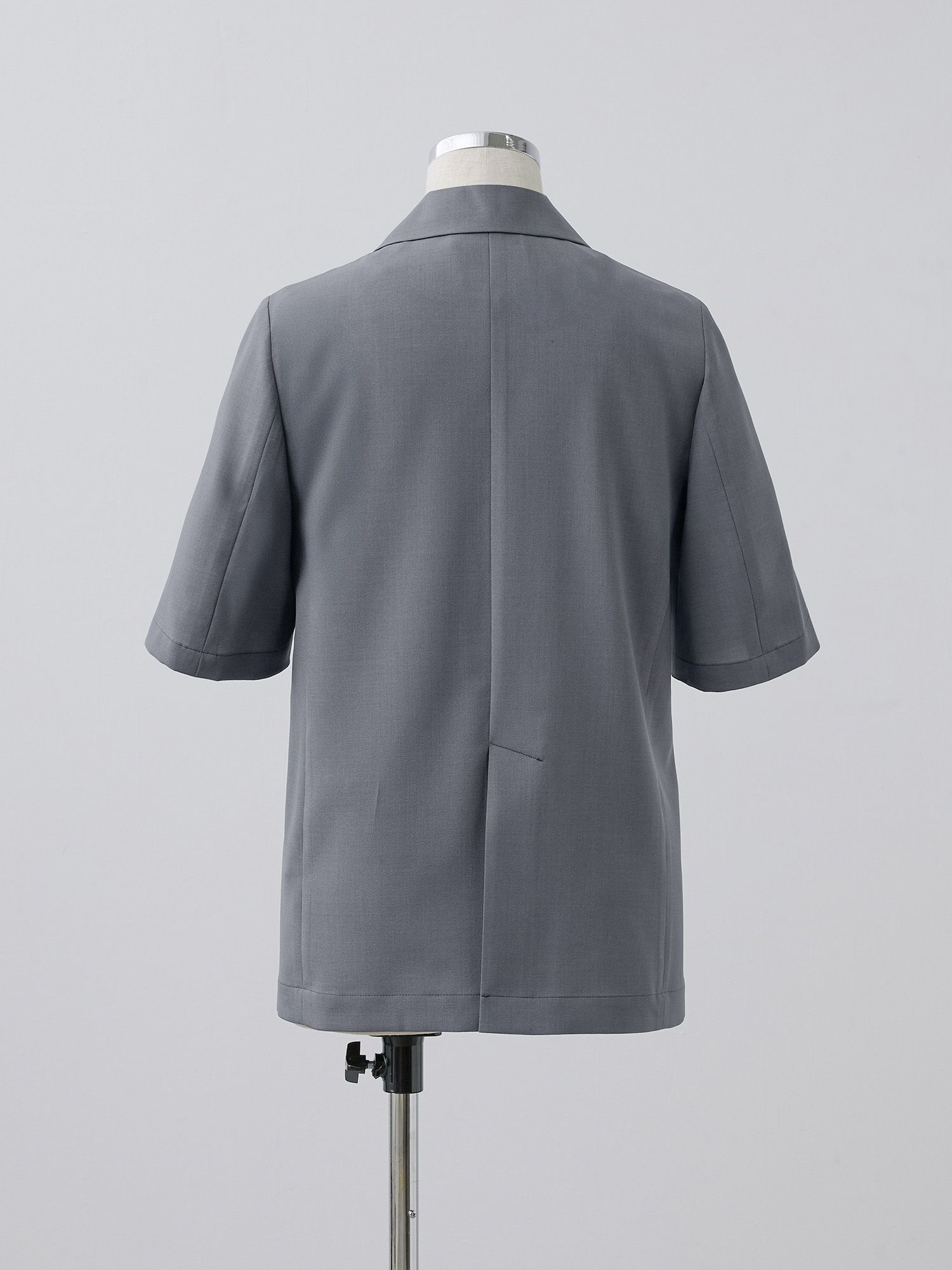 crewre　クルーレ　ショールハーフスリーブジャケット　グレー　サイズ2 crewre online store / ショールハーフスリーブジャケット