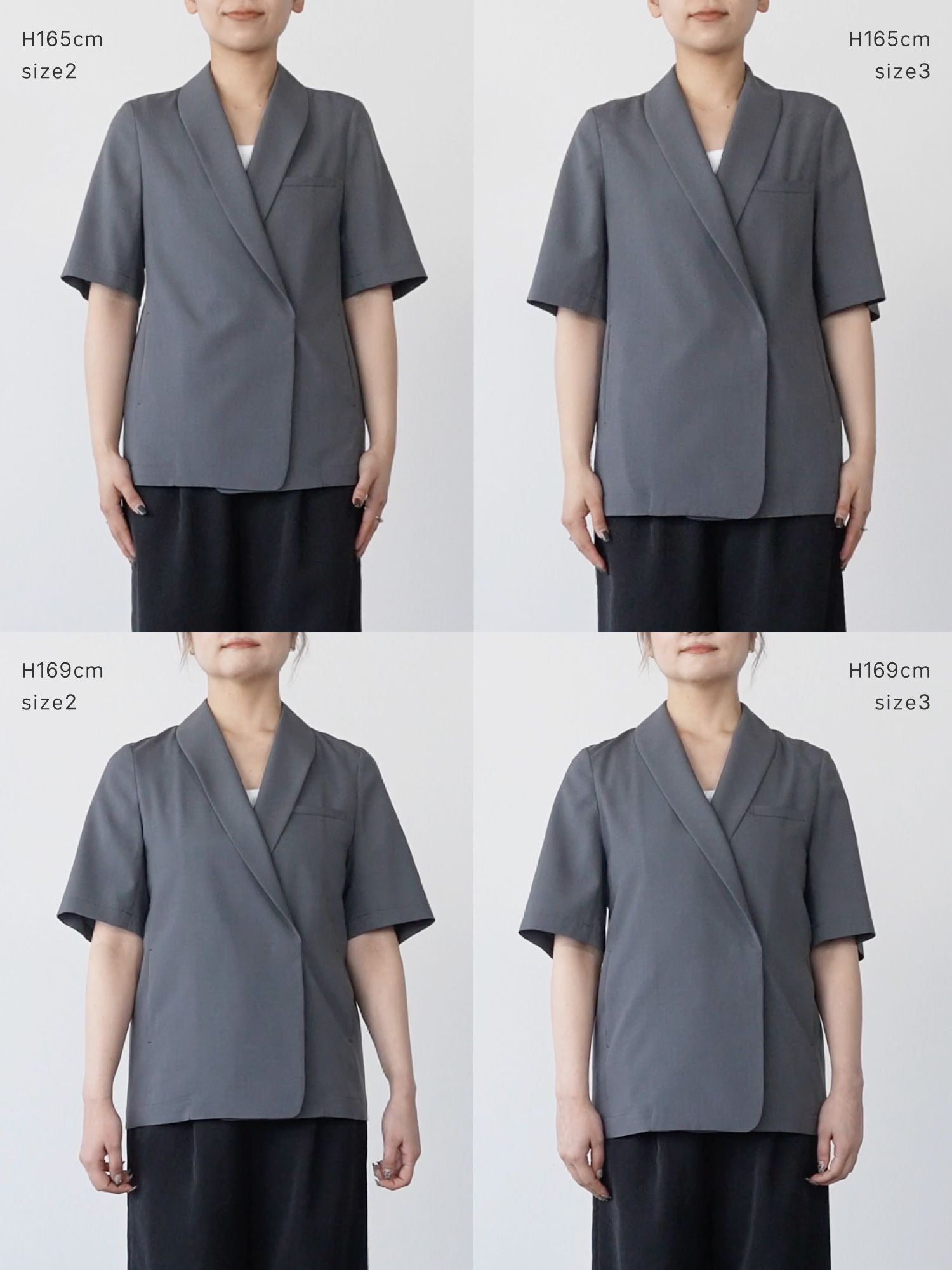 ショールハーフスリーブジャケット