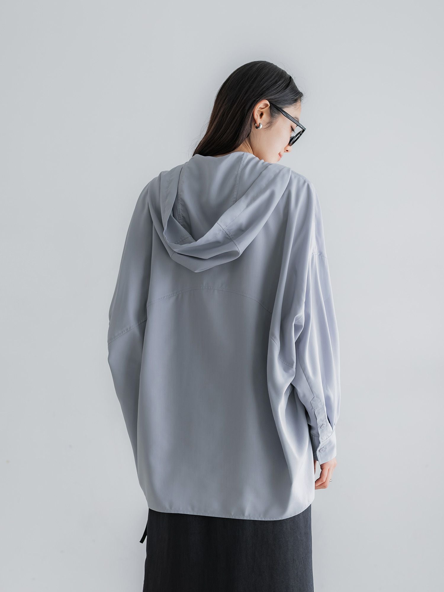 crewre online store / フルダルスパンフードシャツ