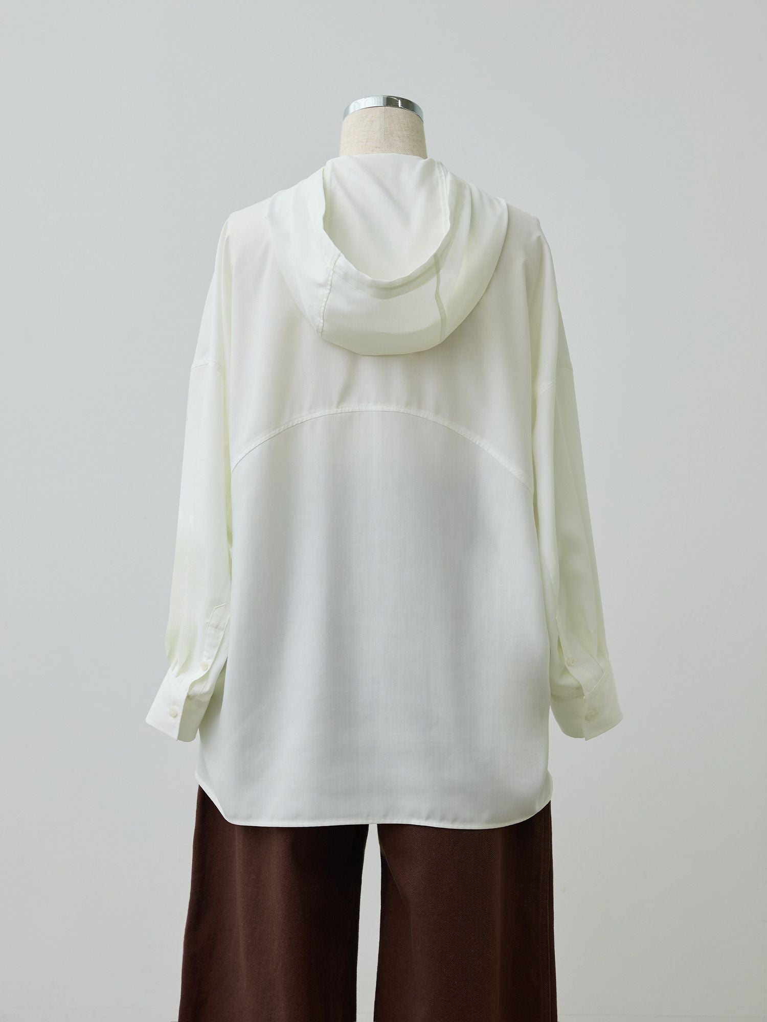 フルダルスパンフードシャツ