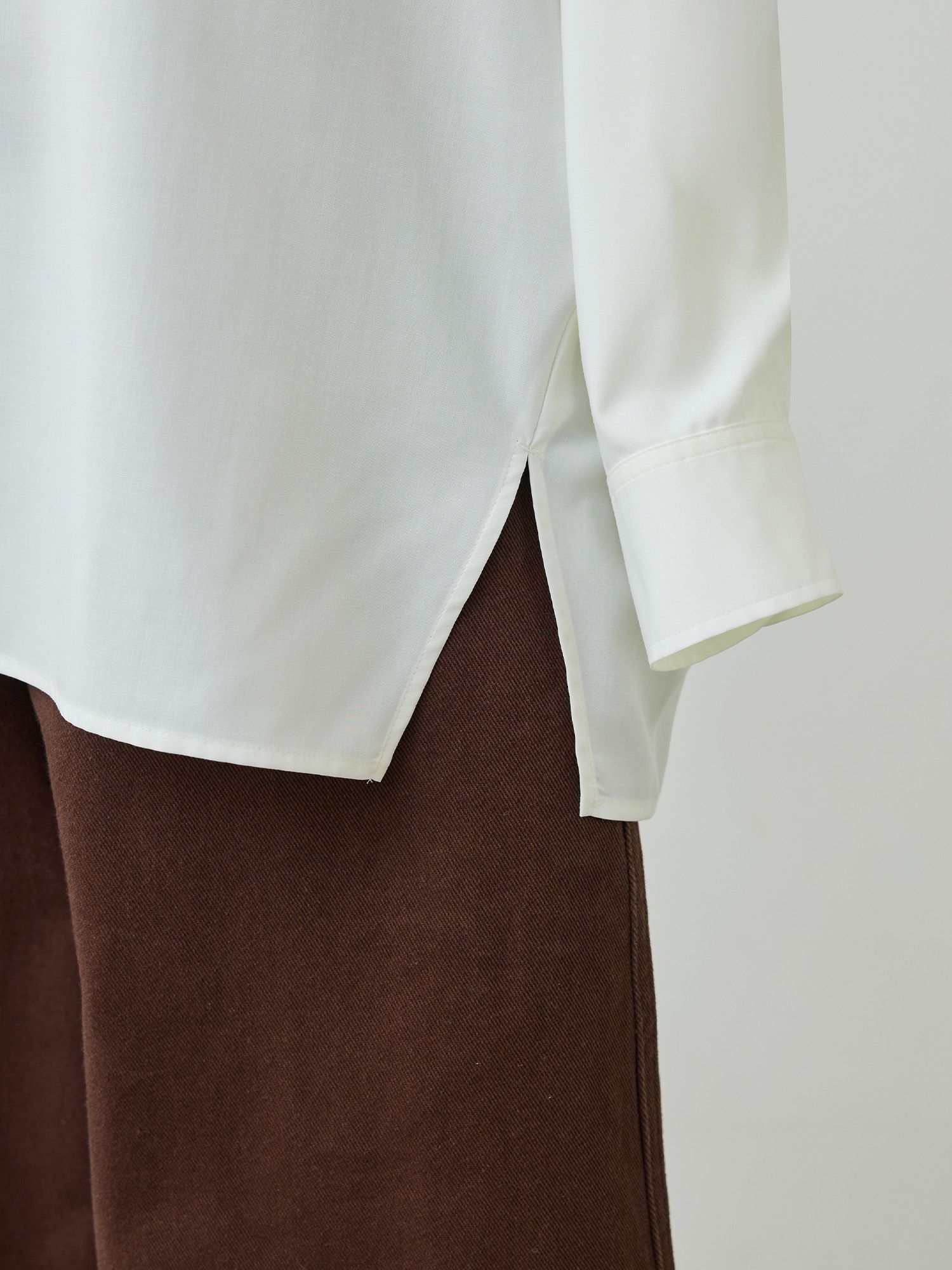 フルダルスパンフードシャツ