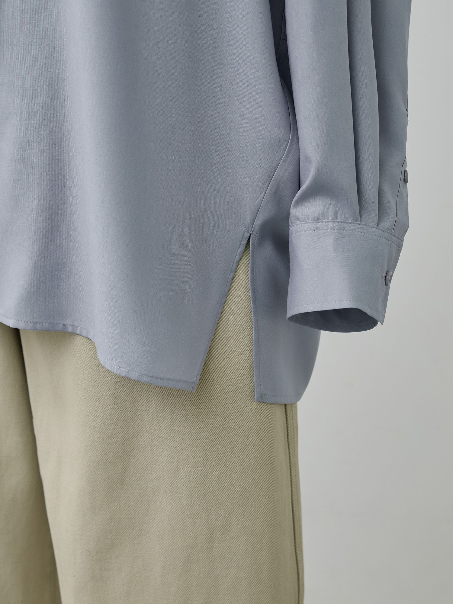 フルダルスパンフードシャツ