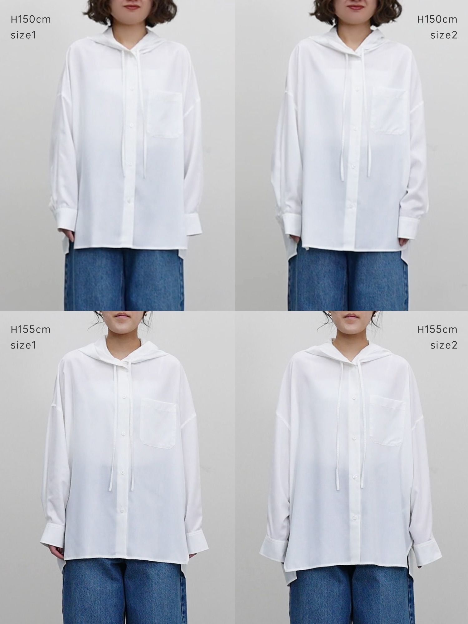 フルダルスパンフードシャツ